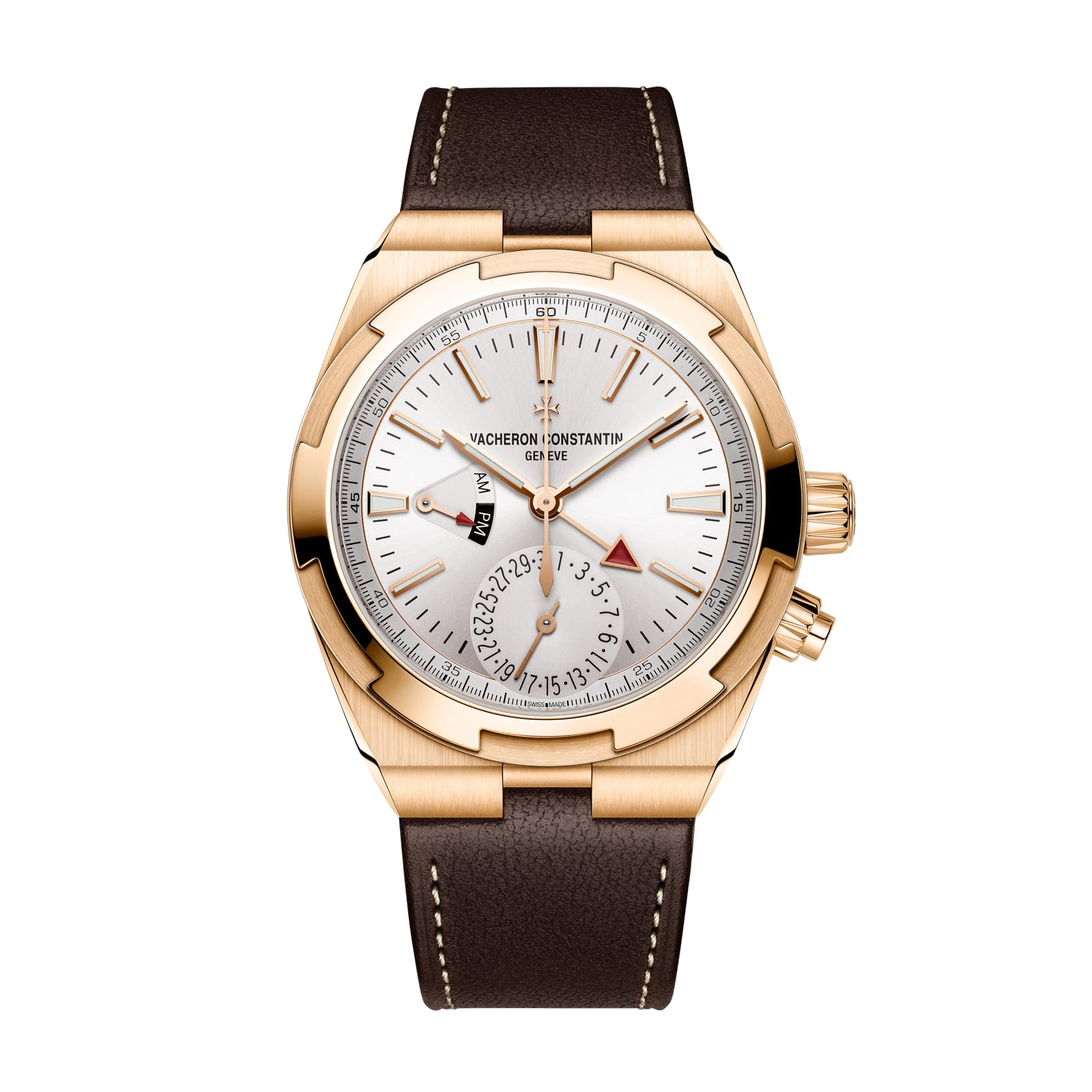 Replica Watches Fake Vacheron Constantin Overseas dual time 41 MM PINK GOLD(1:1 replica) - Elite Watch Atelier