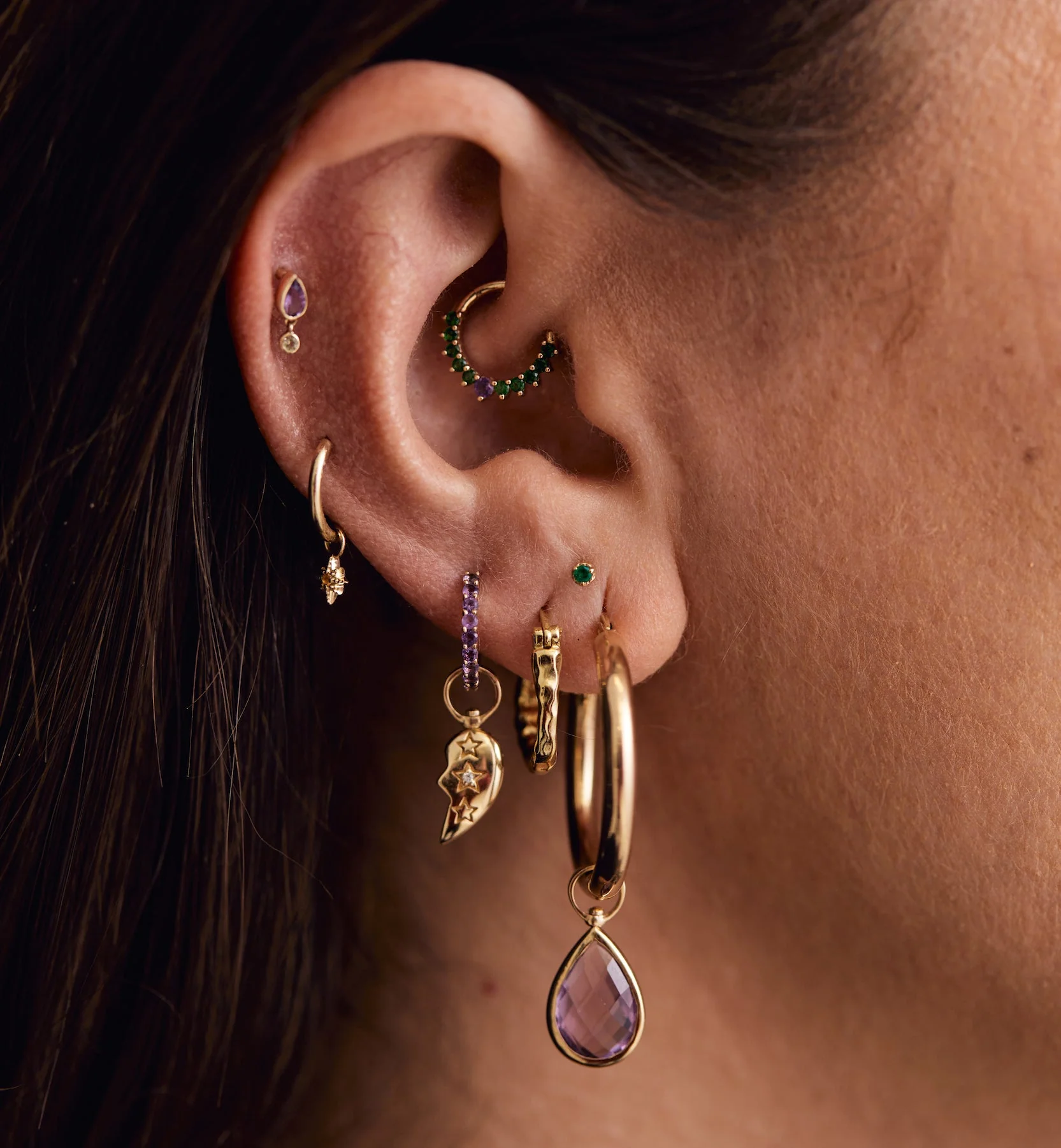 Fairy Daith Piercing 14K