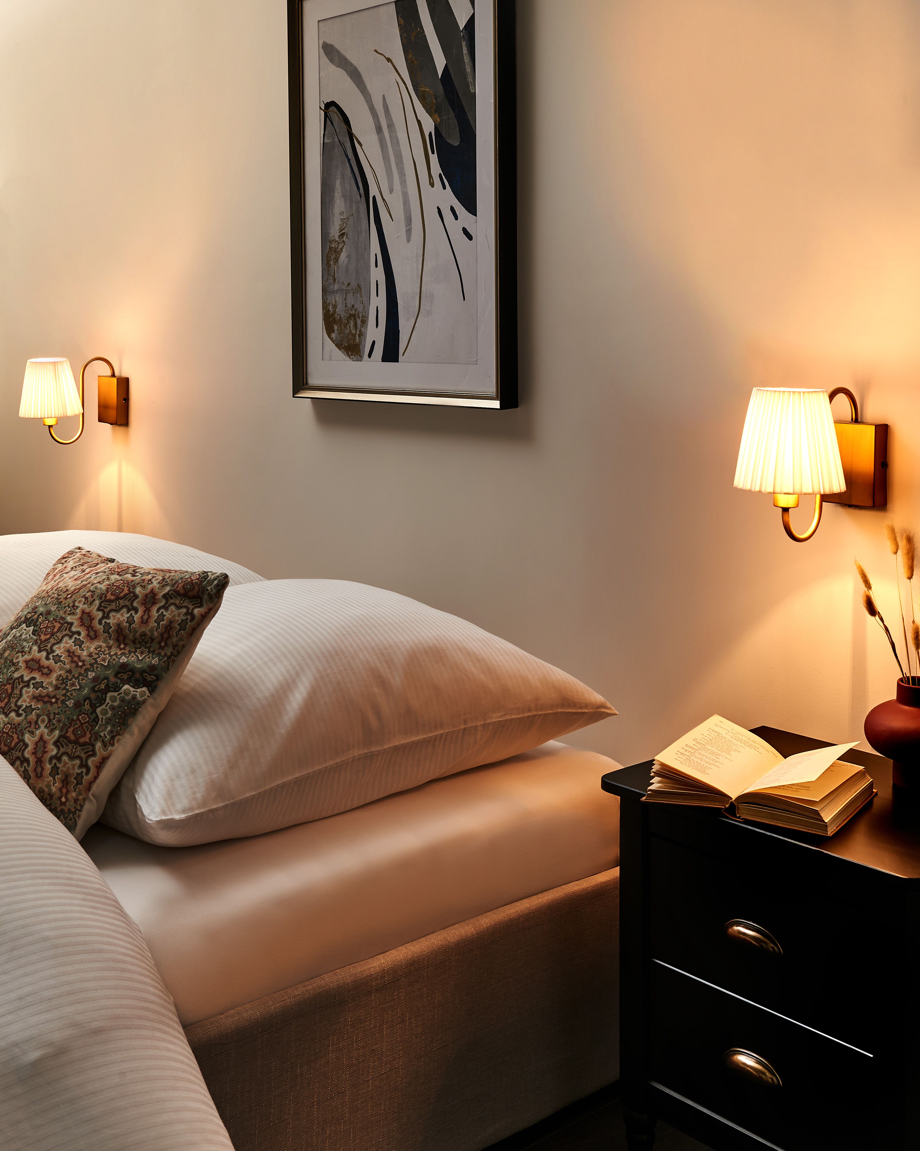 Set of 2 Wall Lamps TOLKA Metal White