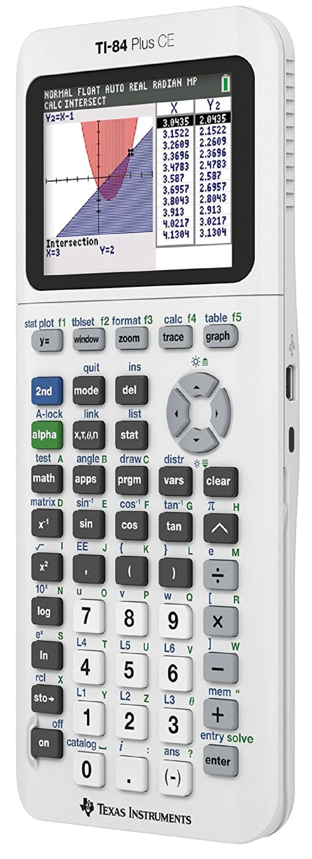 Texas Instruments TI-84 Plus CE Graphing Calculator, White - Image 2