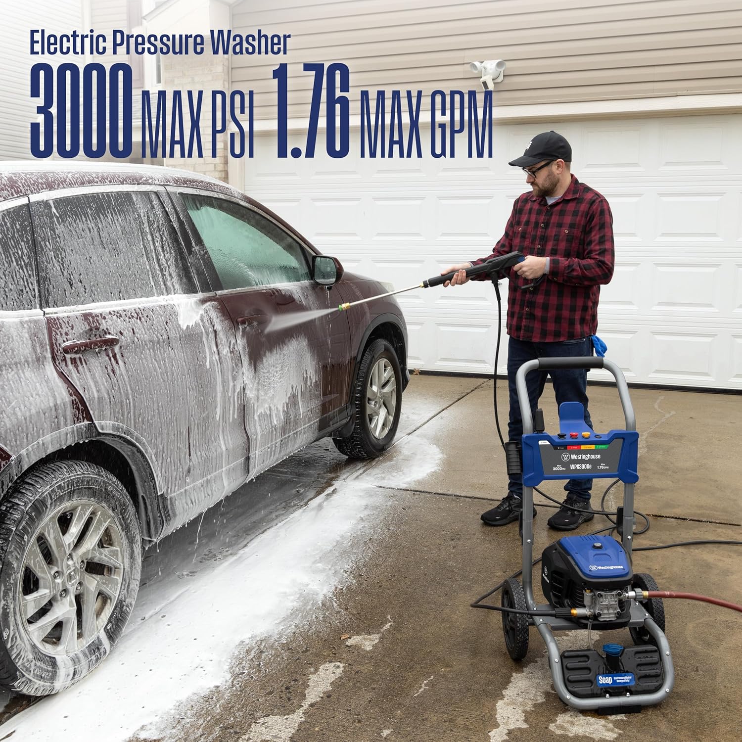 Westinghouse Electric Pressure Washer 3000 Max PSI 1.76 Max GPM - WPX3000e - Image 2 Westinghouse Electric Pressure Washer 3000 Max PSI 1.76 Max GPM - WPX3000e - Image 2