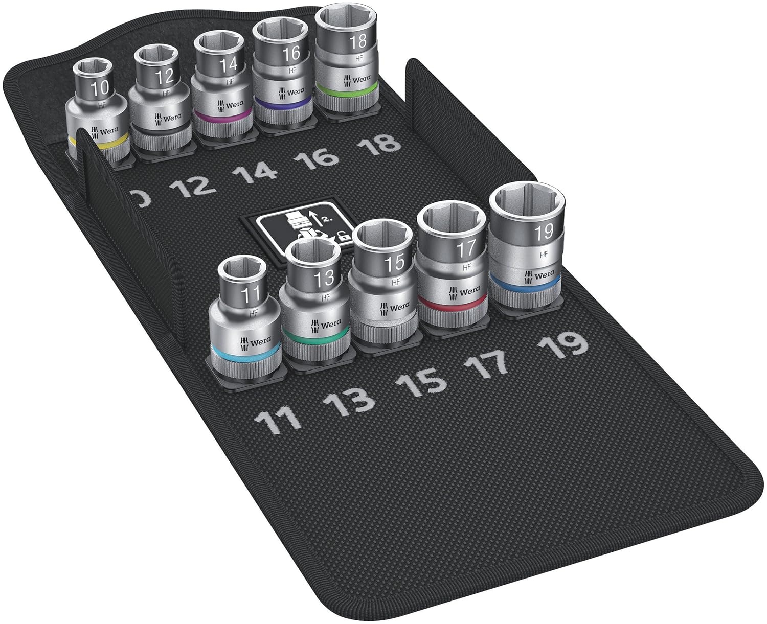 WERA 05004203001 8790 HMC HF 1 Zyklop Socket Set with 1/2