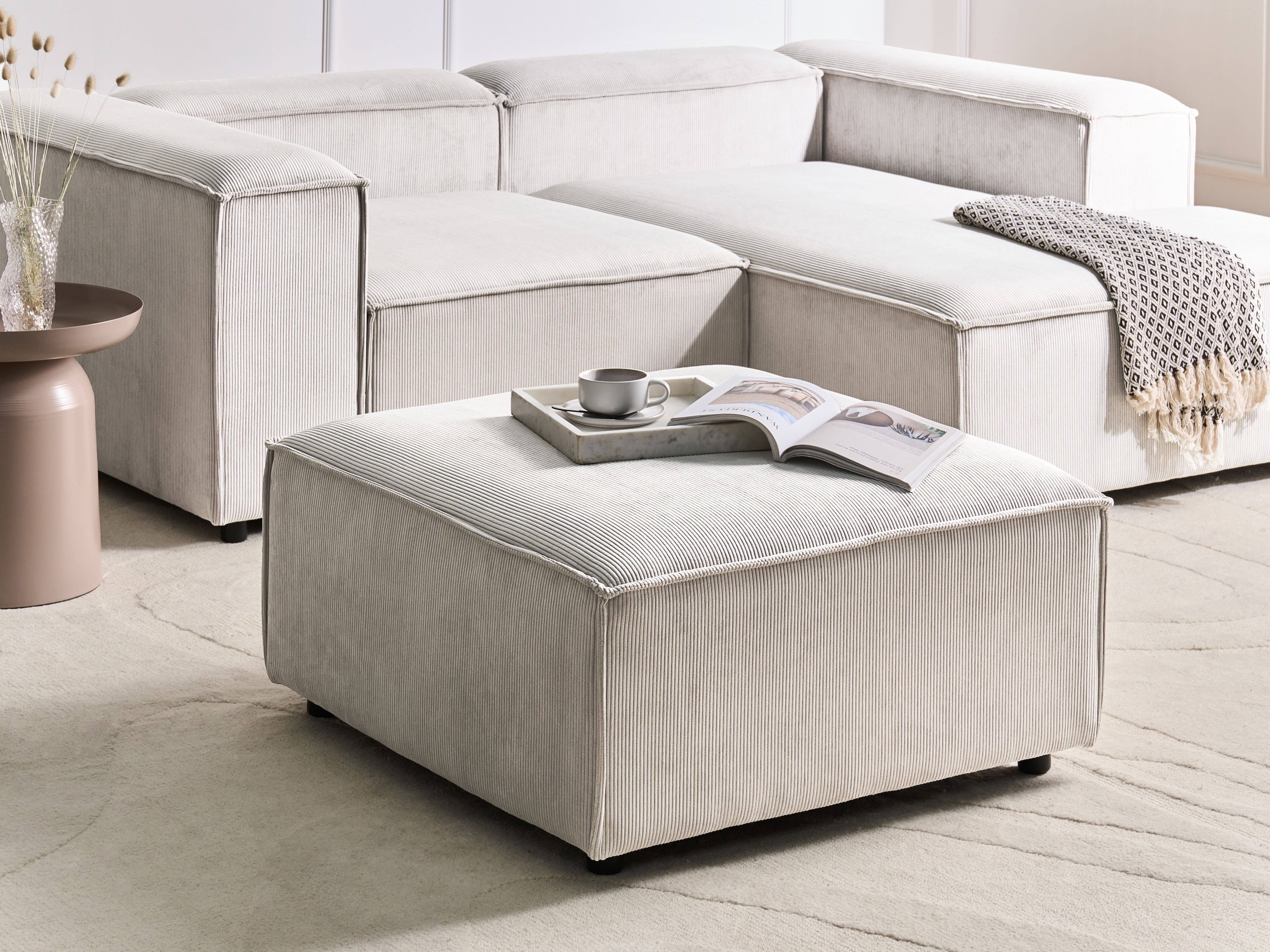 Ottoman ARDAL Corduroy Off-White