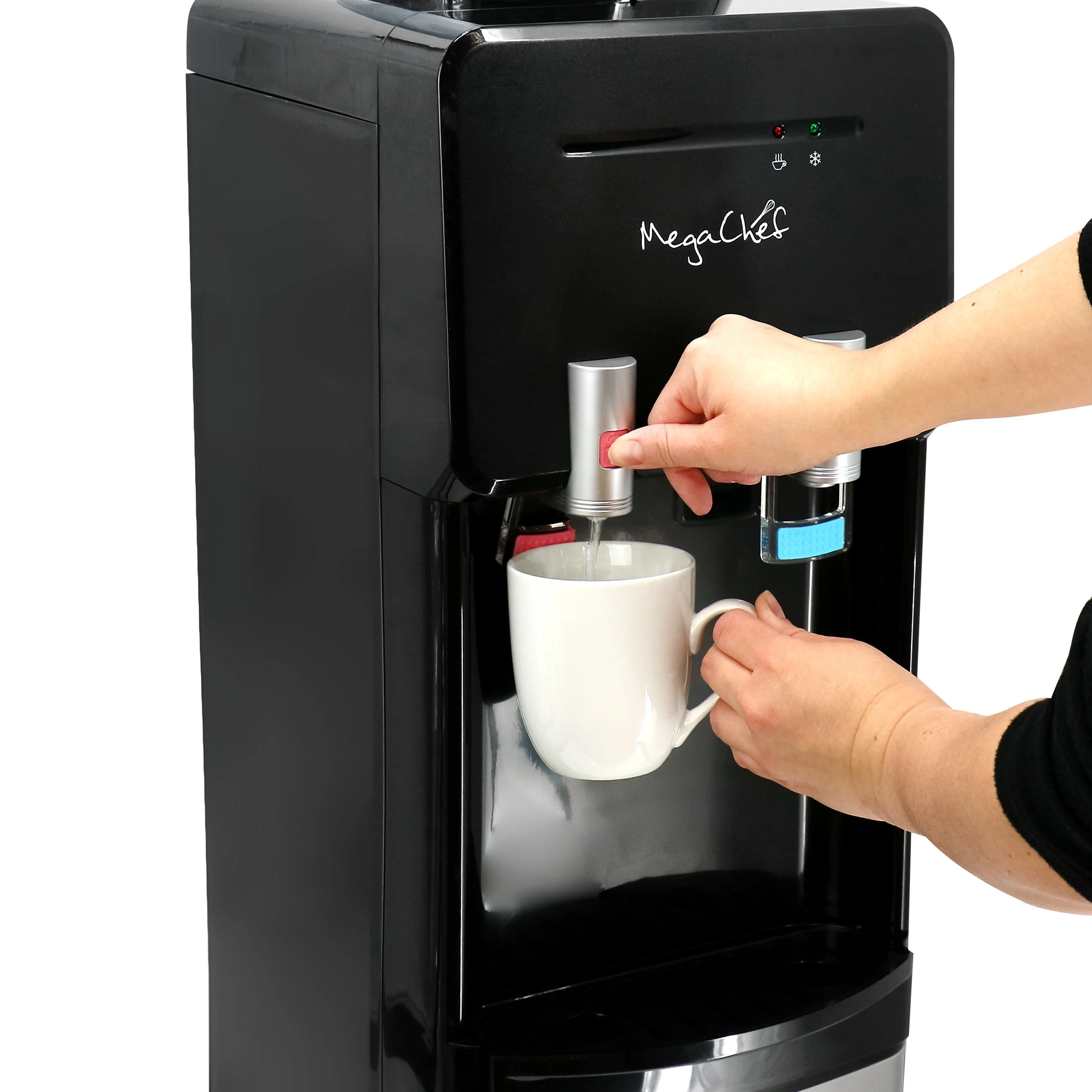 MegaChef Stainless Steel Bottom Load Hot and Cold Water Dispenser 5 Gallon Water Cooler - Image 18