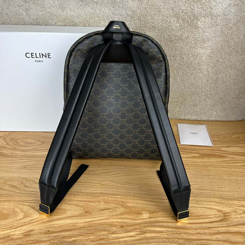 CELINE TRIOMPHE Calfskin Medium Size Backpack Old Flower