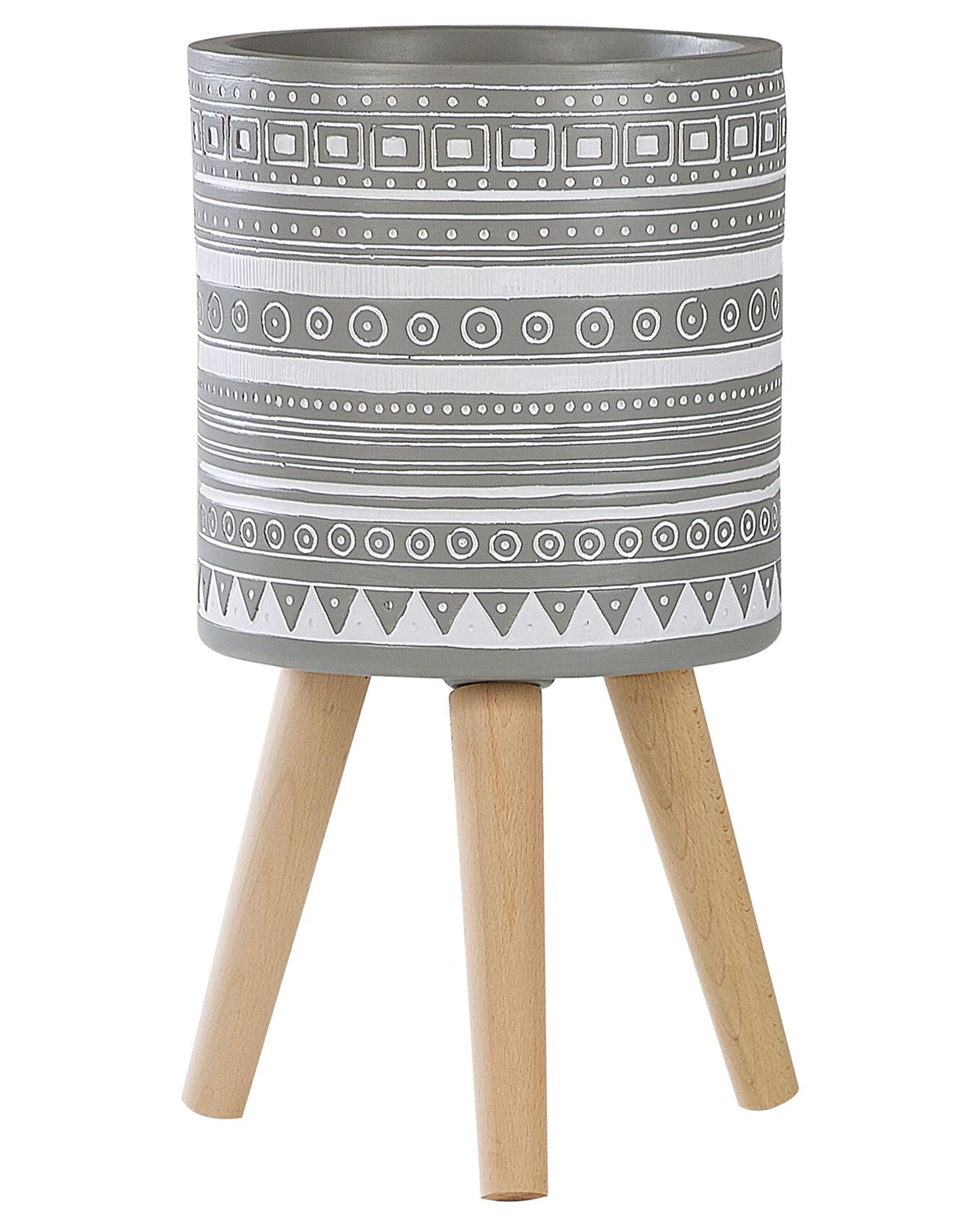 Elevated Plant Pot NAUSA 30 cm Light Grey