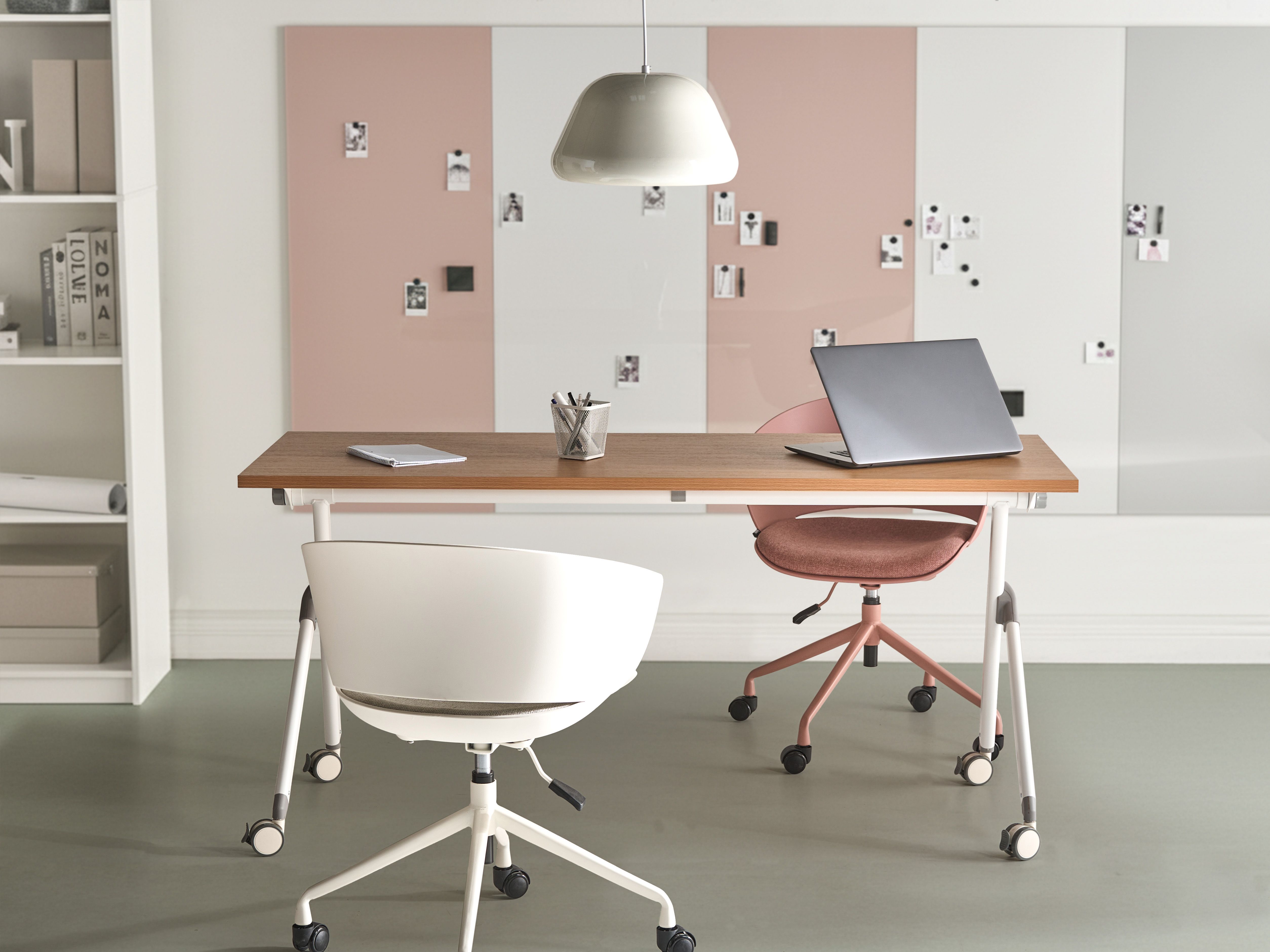 Foldable Office Desk BENDI Brown 160 cm 60 cm