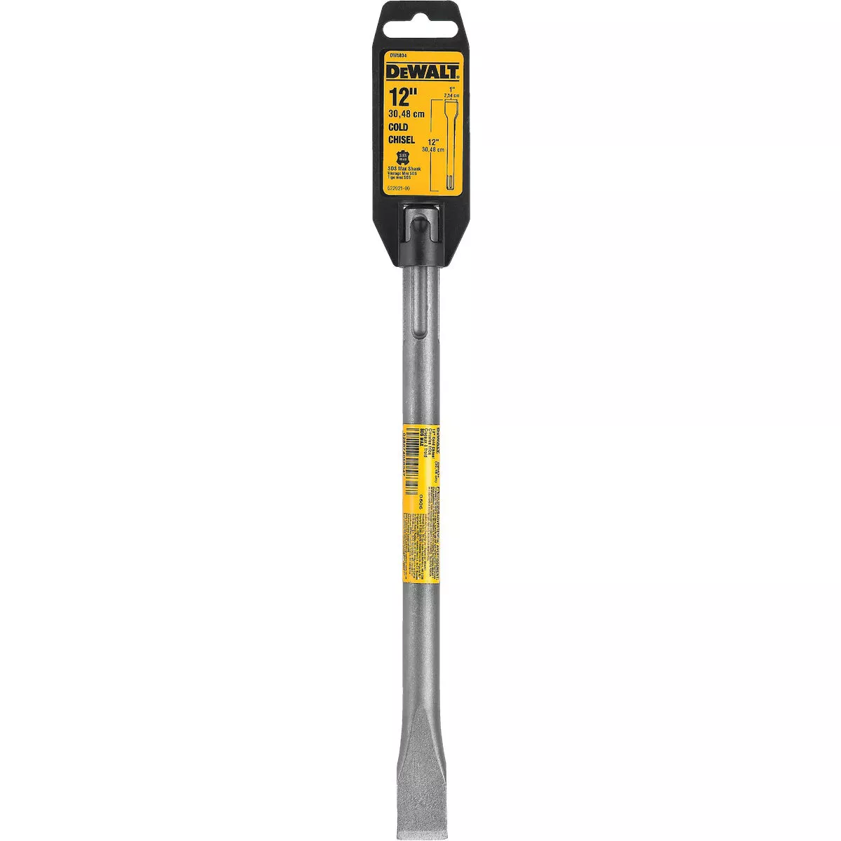 DEWALT SDS Max 1 In. x 12 In. Cold Chisel Bit