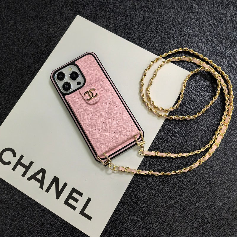 C.C Crossbody Leather iPhone Case - Wholesale & Influencer