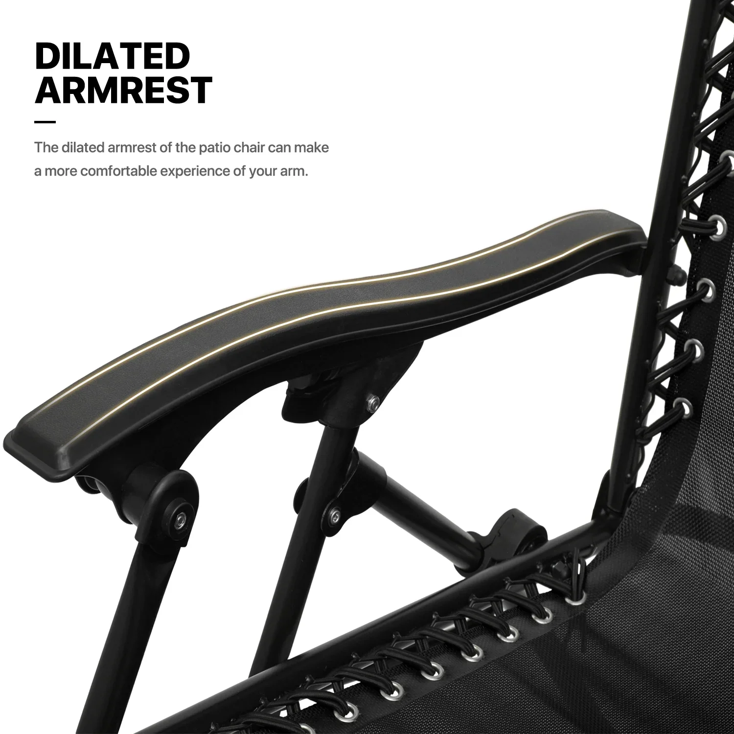 MoNiBloom Zero Gravity Reclining Chairs Set Of 2 With Canopy Shade And Headrest, Black - 330 lbs - Image 20 MoNiBloom Zero Gravity Reclining Chairs Set Of 2 With Canopy Shade And Headrest, Black - 330 lbs - Image 20