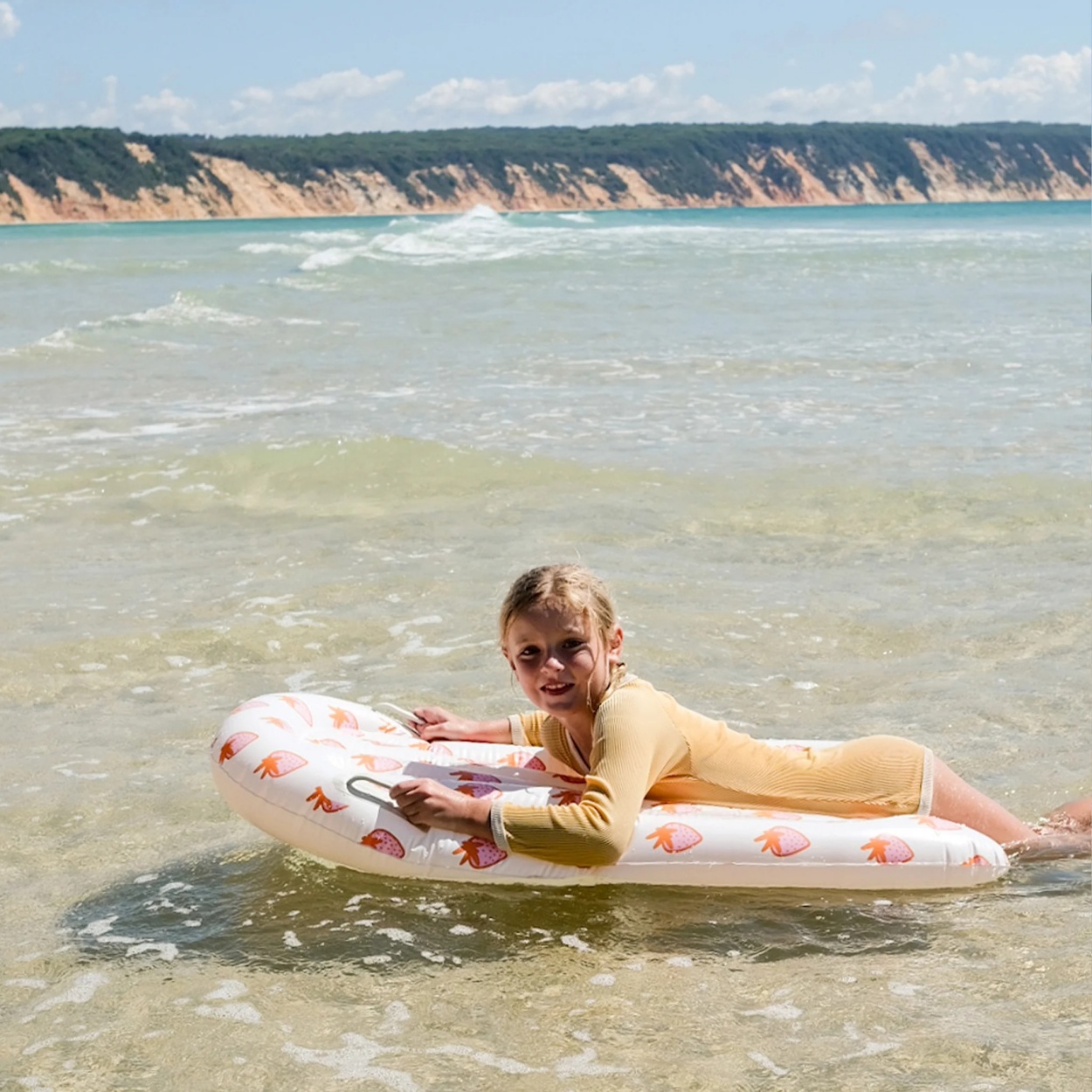 Beach Surfing Board Popular Inflatable Air Outdoor Water Sport Swimming Surf Bed Blue Inflating and Deflating Air