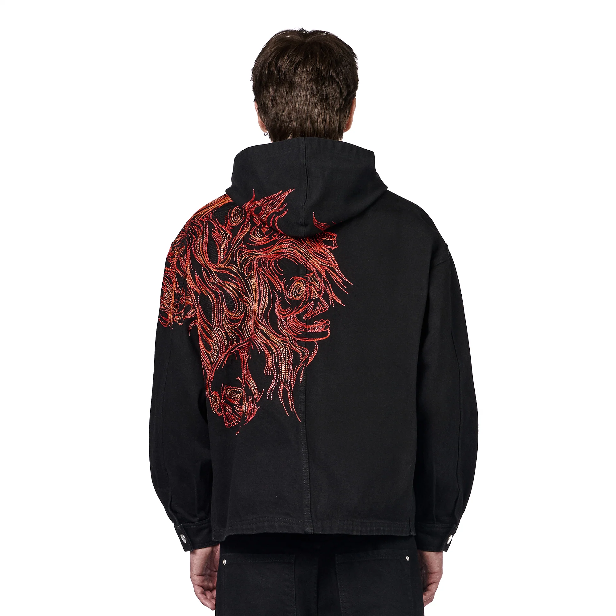 "hellboy" denim Jacket black