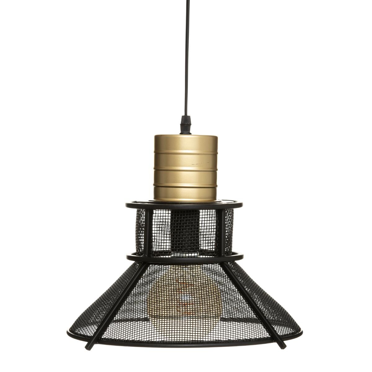 Suspension lamp "Rodo" Black metal, D.32 cm