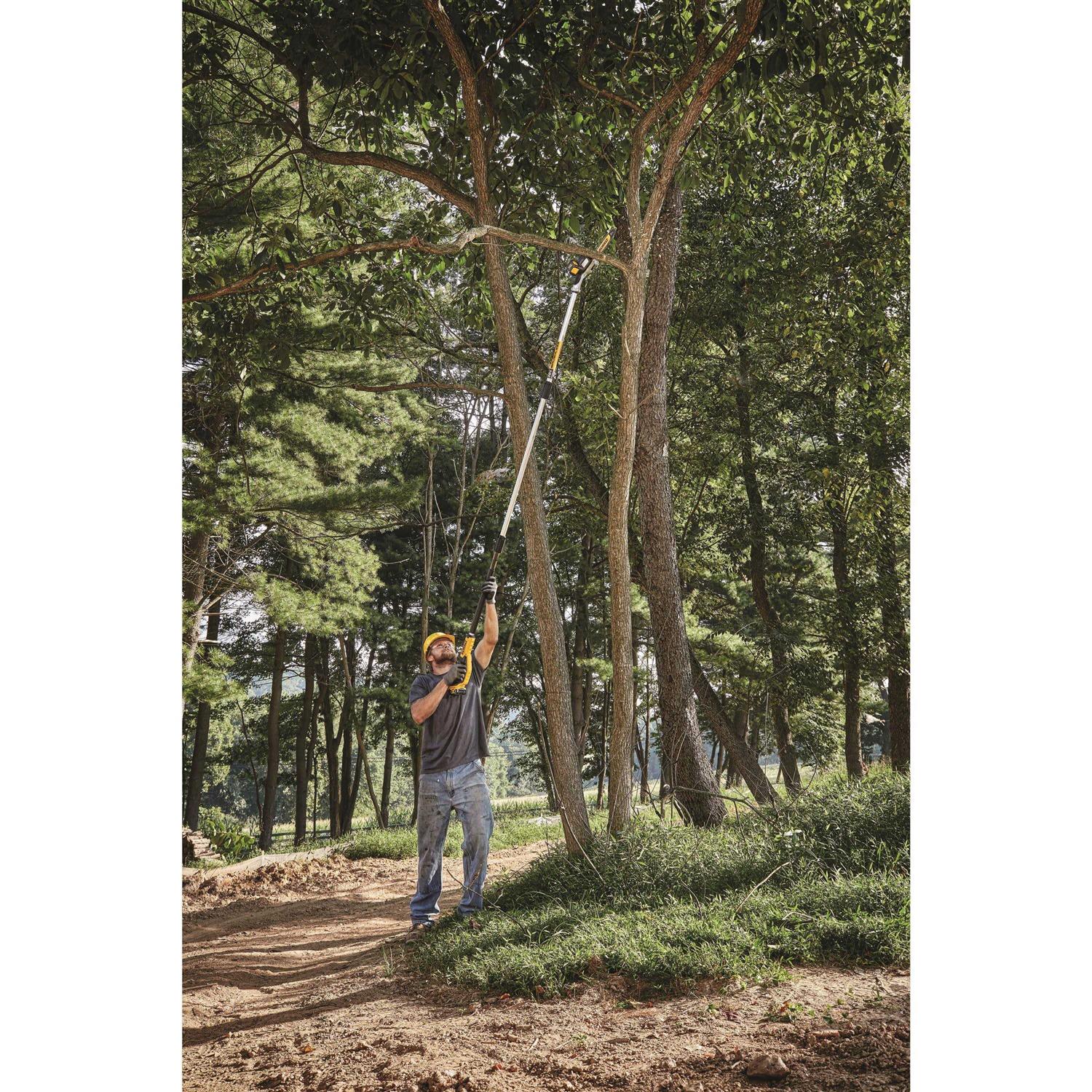Dewalt 20V MAX Cordless Pole Saw And Pole Hedge Trimmer Combo Kit, 8 in Bar - DCKO86M1 (DCPS620/DCPH820) - Image 3 Dewalt 20V MAX Cordless Pole Saw And Pole Hedge Trimmer Combo Kit, 8 in Bar - DCKO86M1 (DCPS620/DCPH820) - Image 3