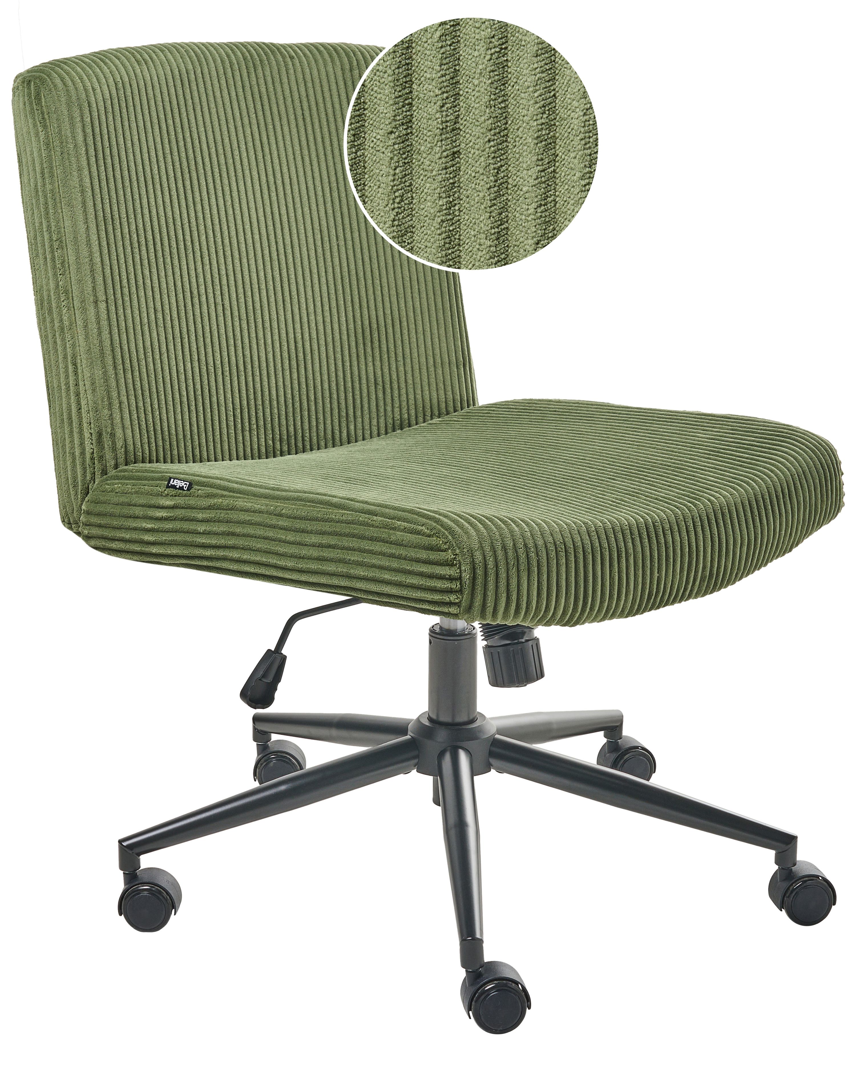 Desk Chair GEDDES Corduroy Green