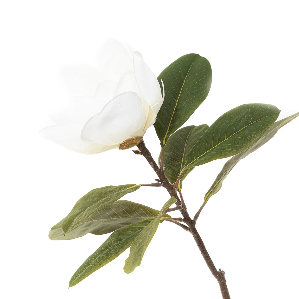 Kwiat sztuczny HIYA magnolia biała 71 cm