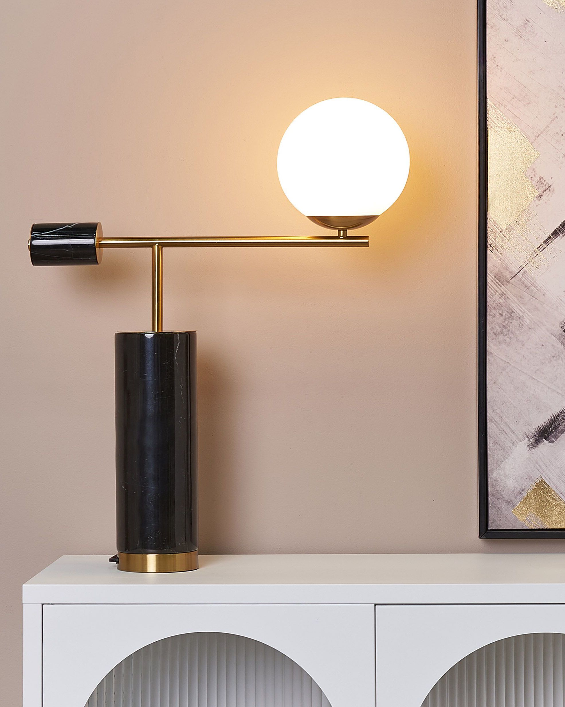 Table Lamp HONDO Stone Black