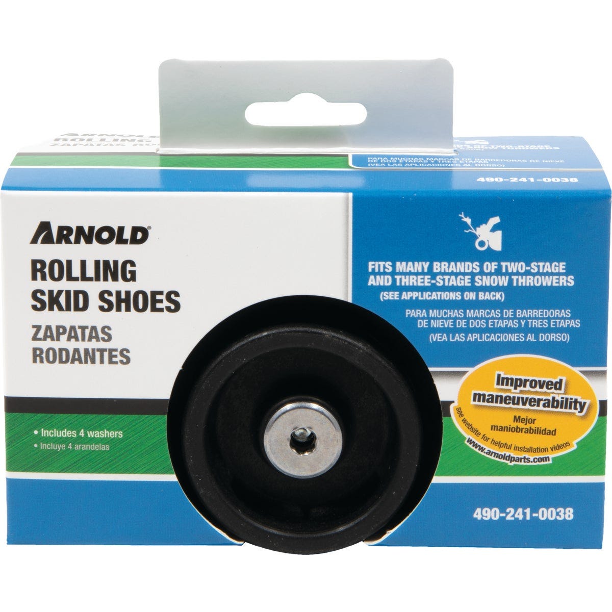 Arnold 2 & 3-Stage Poly Snow Blower Rolling Skid Shoe