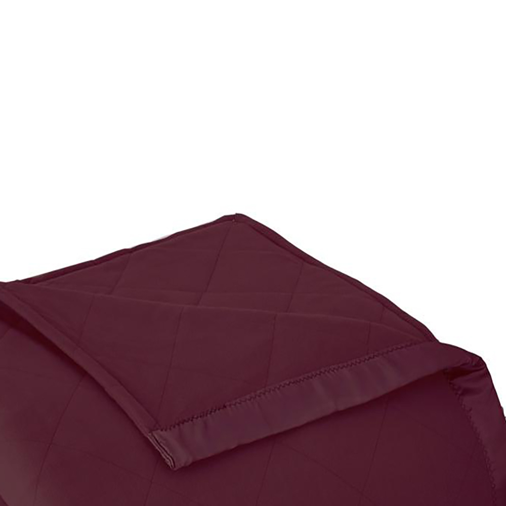 Micro Flannel? Electric Heated Blanket, Queen, Wine