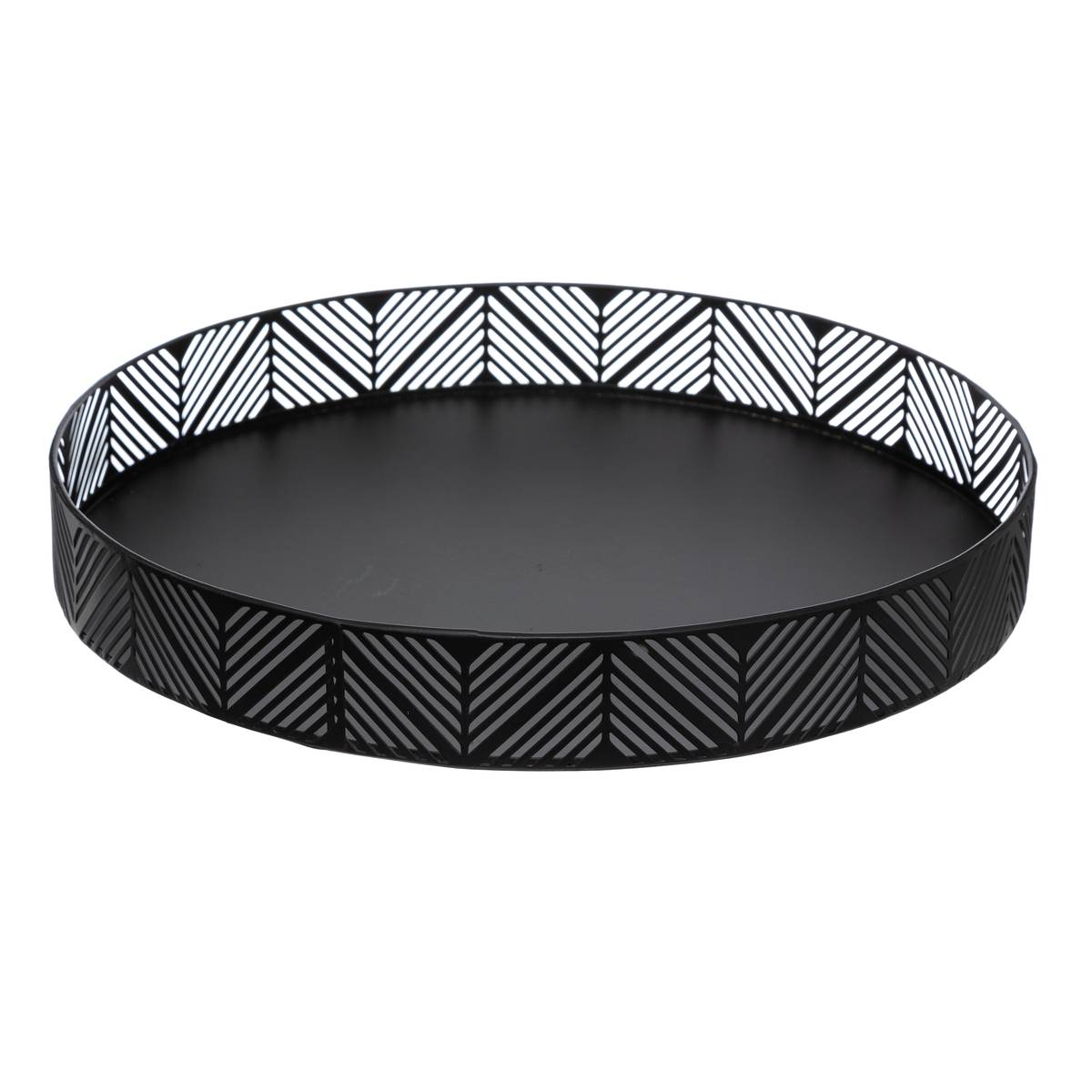 "Frise" tray D.29.5 cm, Black