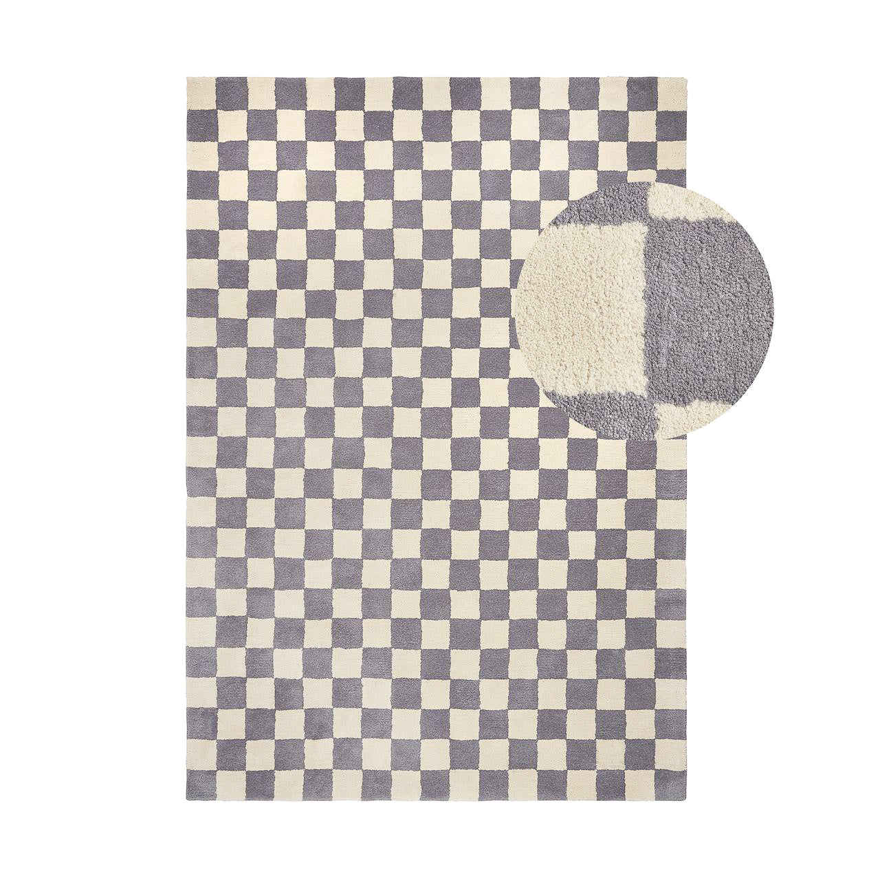 Blokker Check Vloerkleed 170 x 240 cm - Paars