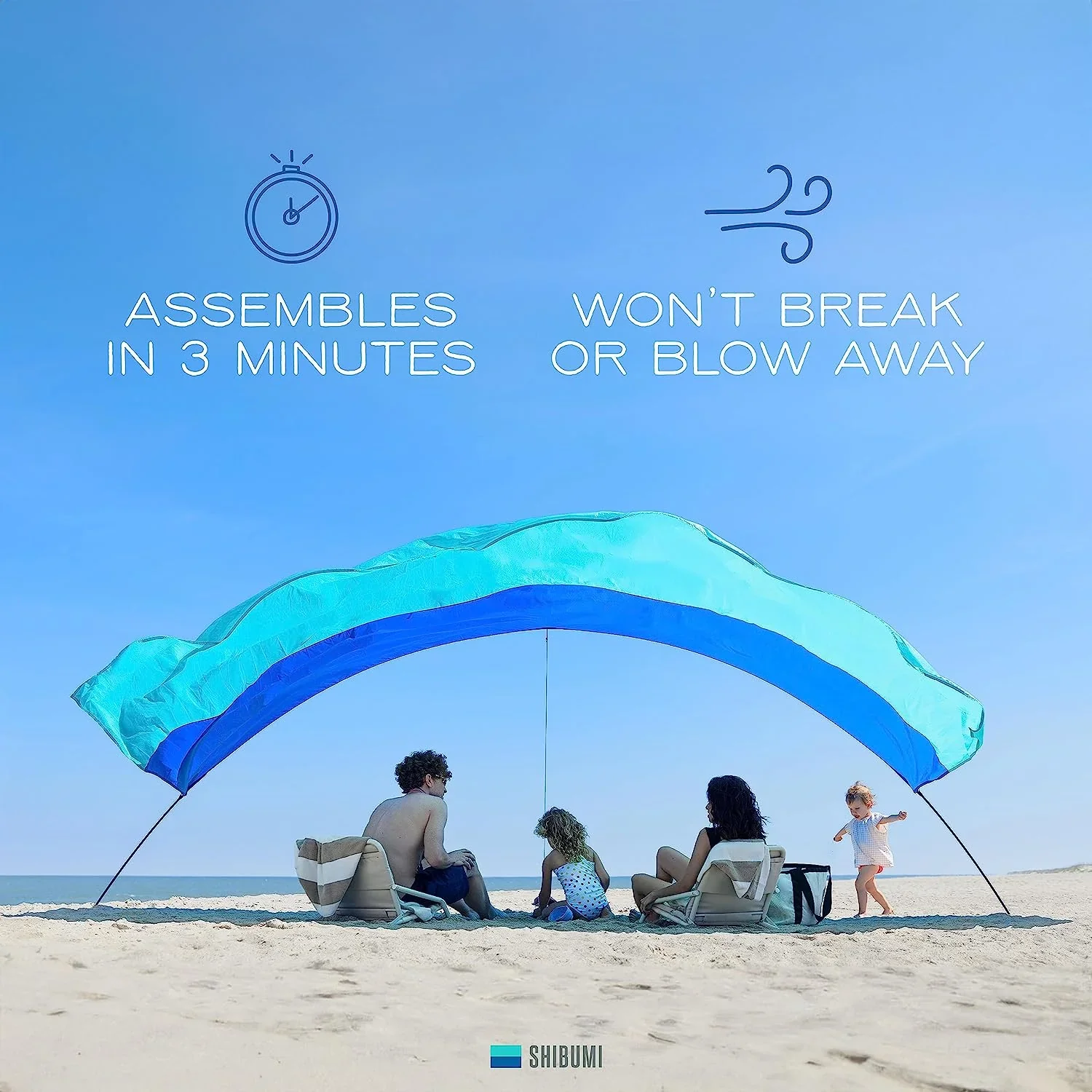 Shibumi Shade Beach Awning, 150 sq ft, UPF 50+, 4 lb - Image 3 Shibumi Shade Beach Awning, 150 sq ft, UPF 50+, 4 lb - Image 3