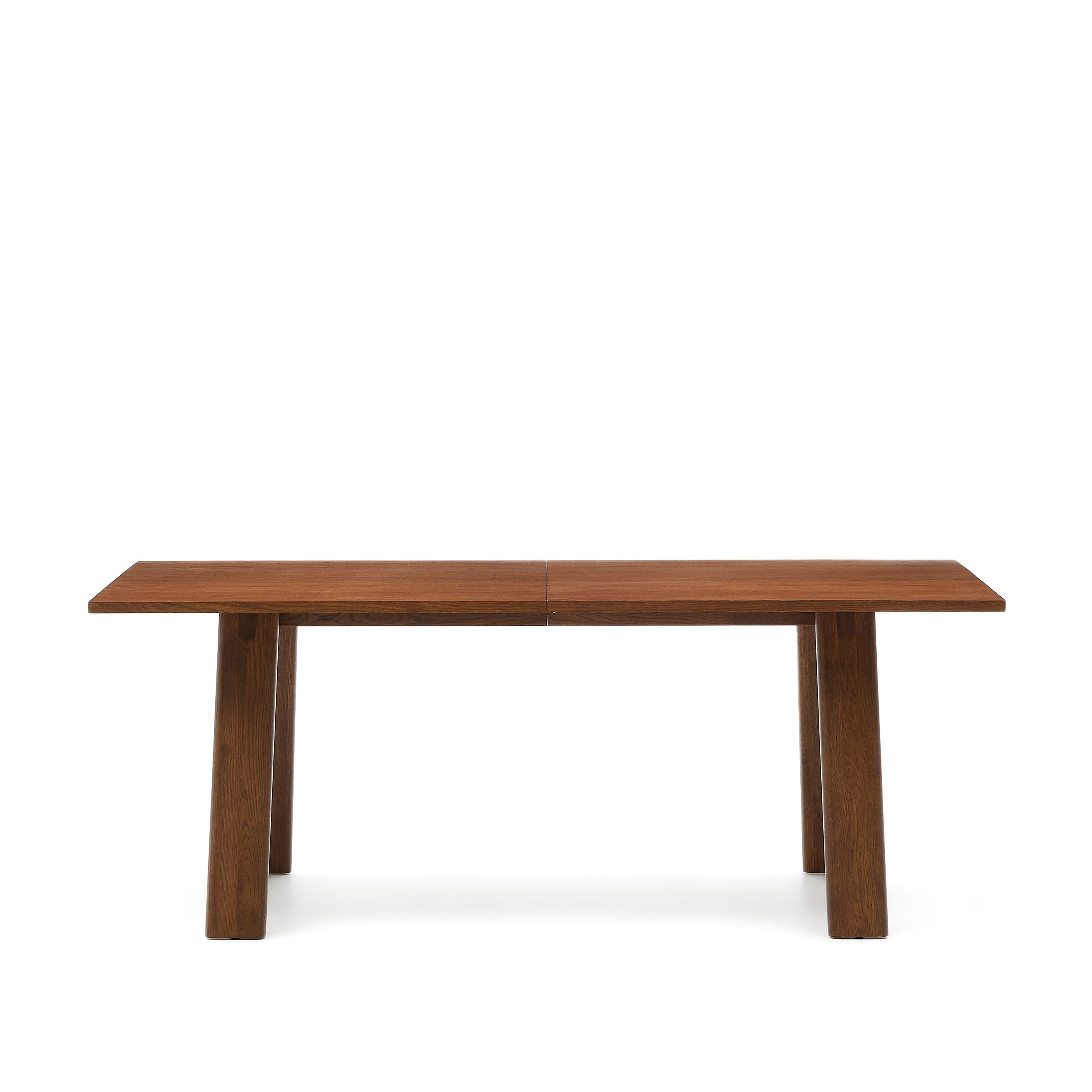 Kave Home - Uitschuifbare tafel Arlen van fineer en massief eikenhout