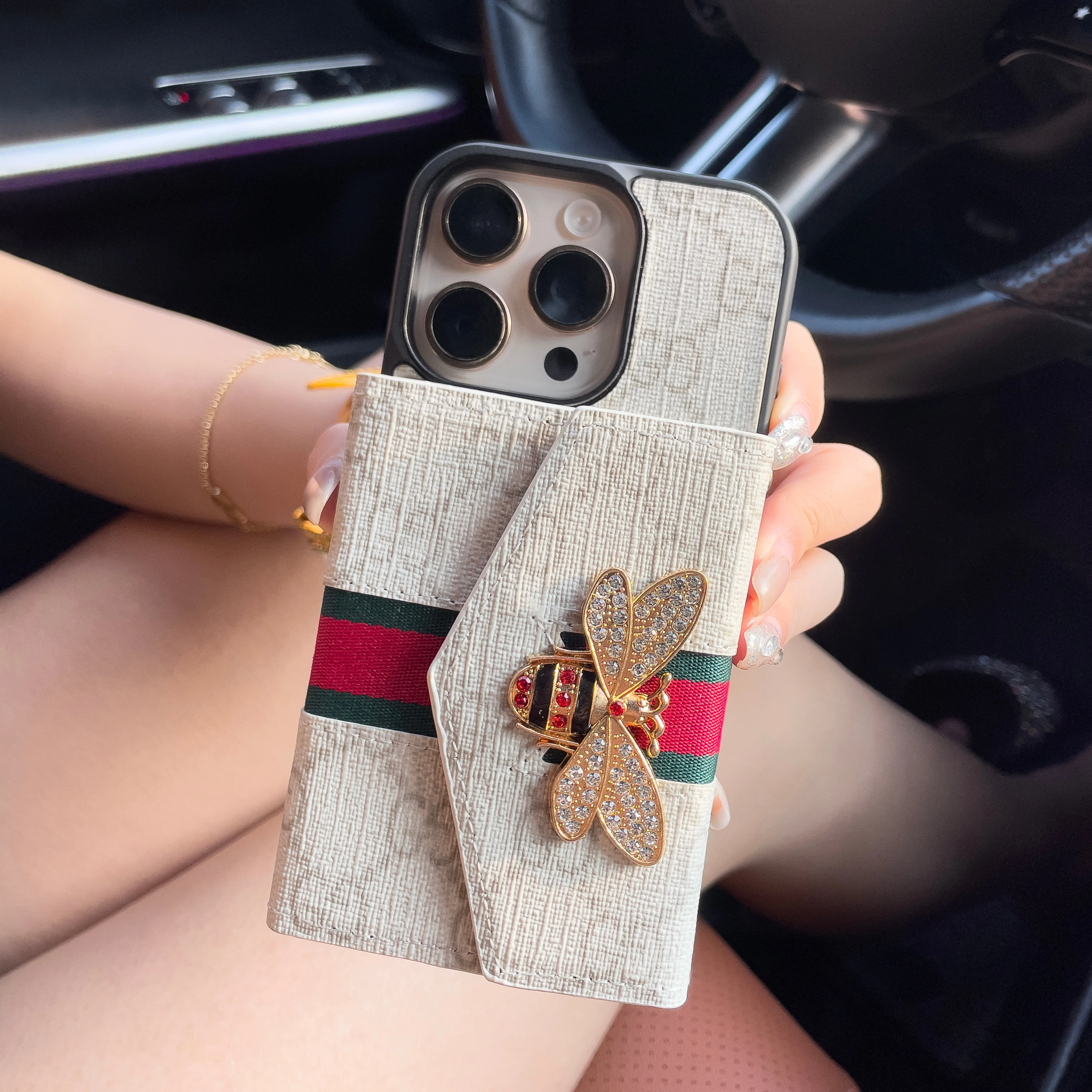 GG Advanced Crossbody iPhone Case with Card Holder & Shoulder Strap - Wholesale & Influencer