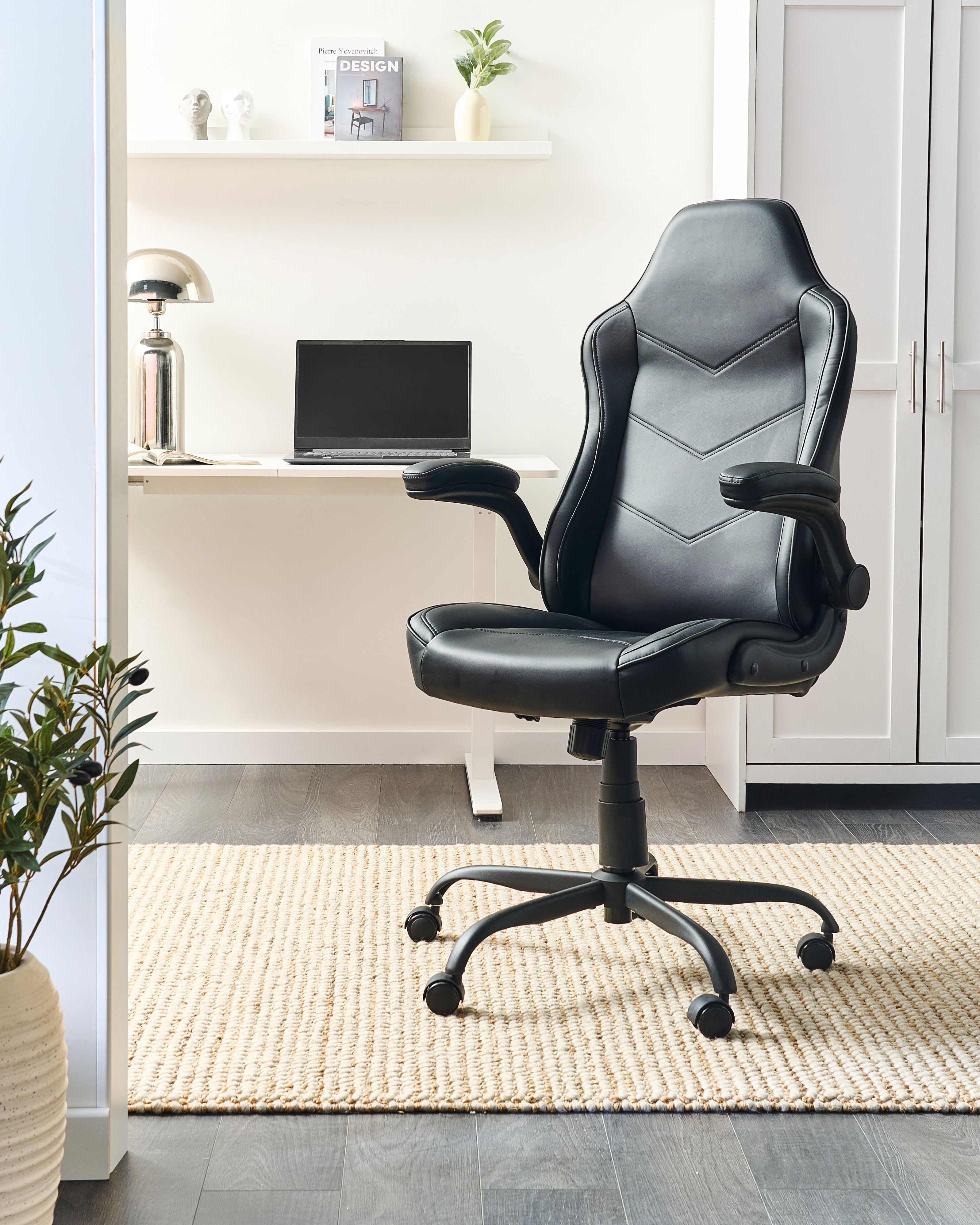 Office Chair TRIUMPHER Faux Leather Black