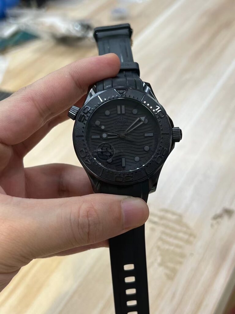 Omega Seamaster Replica Watch Black Ceramic Case Rubber Strap VS Factory 42mm - Top club