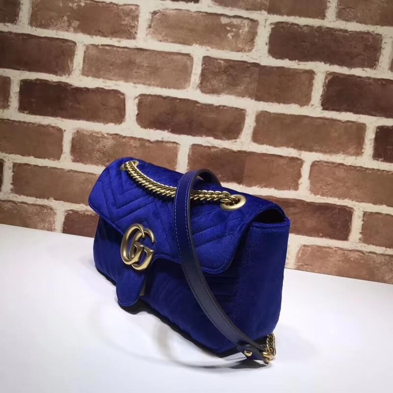 Replica Gucci Gg Marmont Velvet Shoulder Bag 4434971:1High-quality replica