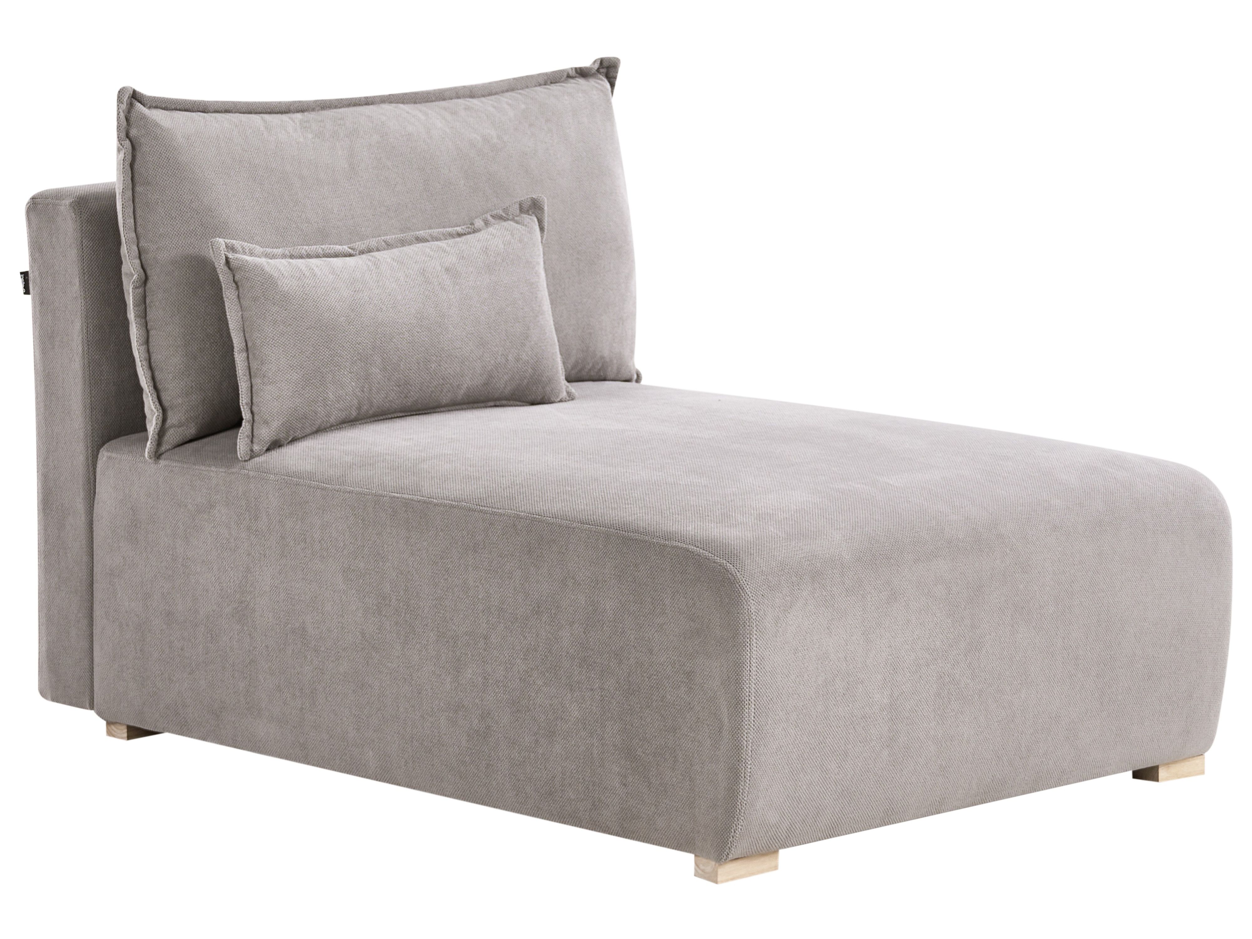 Chaise Longue NERBO Fabric Grey