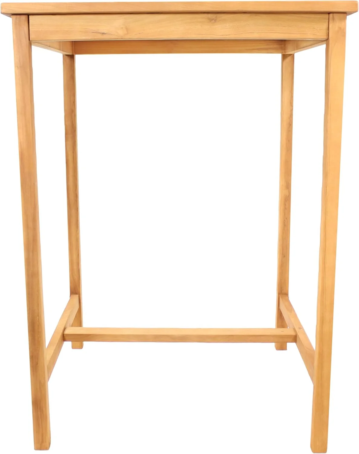 Sunnydaze Solid Teak Wood Square Patio Bar Table, 31.5in W x 31.5in D x 43.5in H - Image 6 Sunnydaze Solid Teak Wood Square Patio Bar Table, 31.5in W x 31.5in D x 43.5in H - Image 6