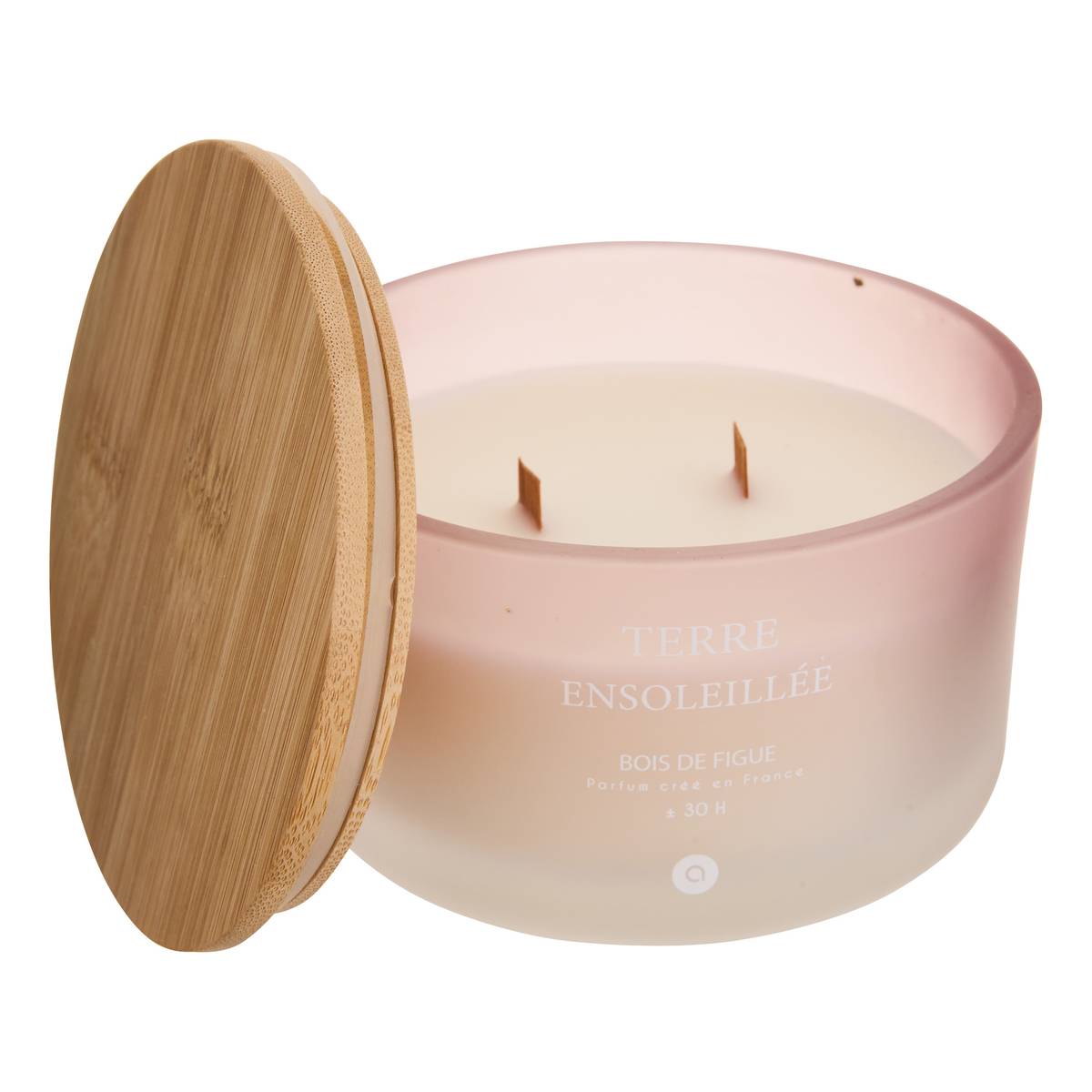 Scented candle round "Sana" Fruity scent, Fig wood, 420g