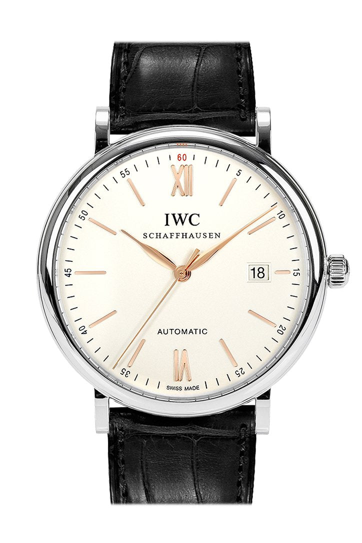 IWC Portofino Automatic Silver-plated Dial Men's Watch IW356517(1:1 replica) - Top club