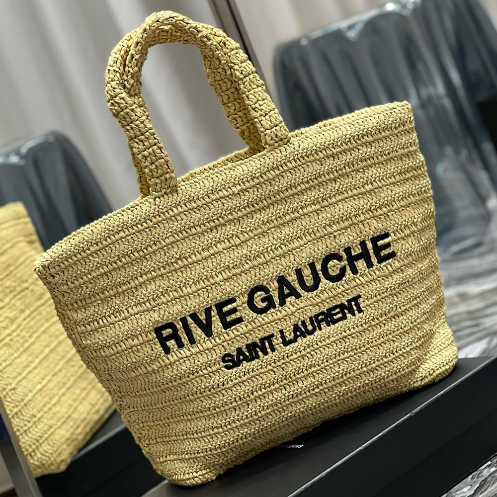 YSL Rive Gauche Tote In Raffia Straw Bag1:1High-quality replica