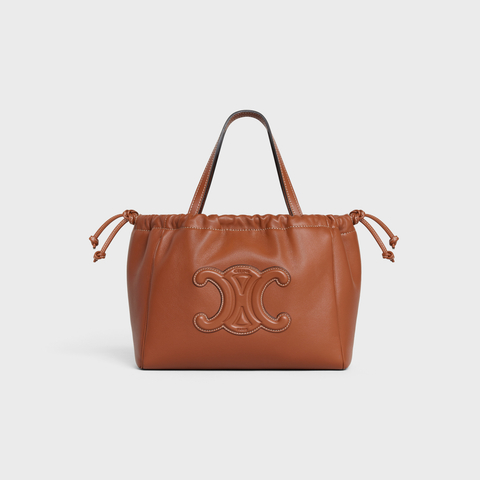 Replicate SMALL CABAS DRAWSTRING CUIR TRIOMPHE IN SMOOTH CALFSKIN TAN(1:1 replica)1:1High-quality replica