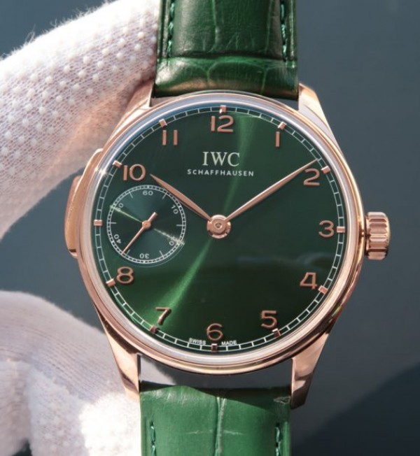 Replica IWC YLF Portuguese RG IW5242 Green Dial Gold Makers - Top club