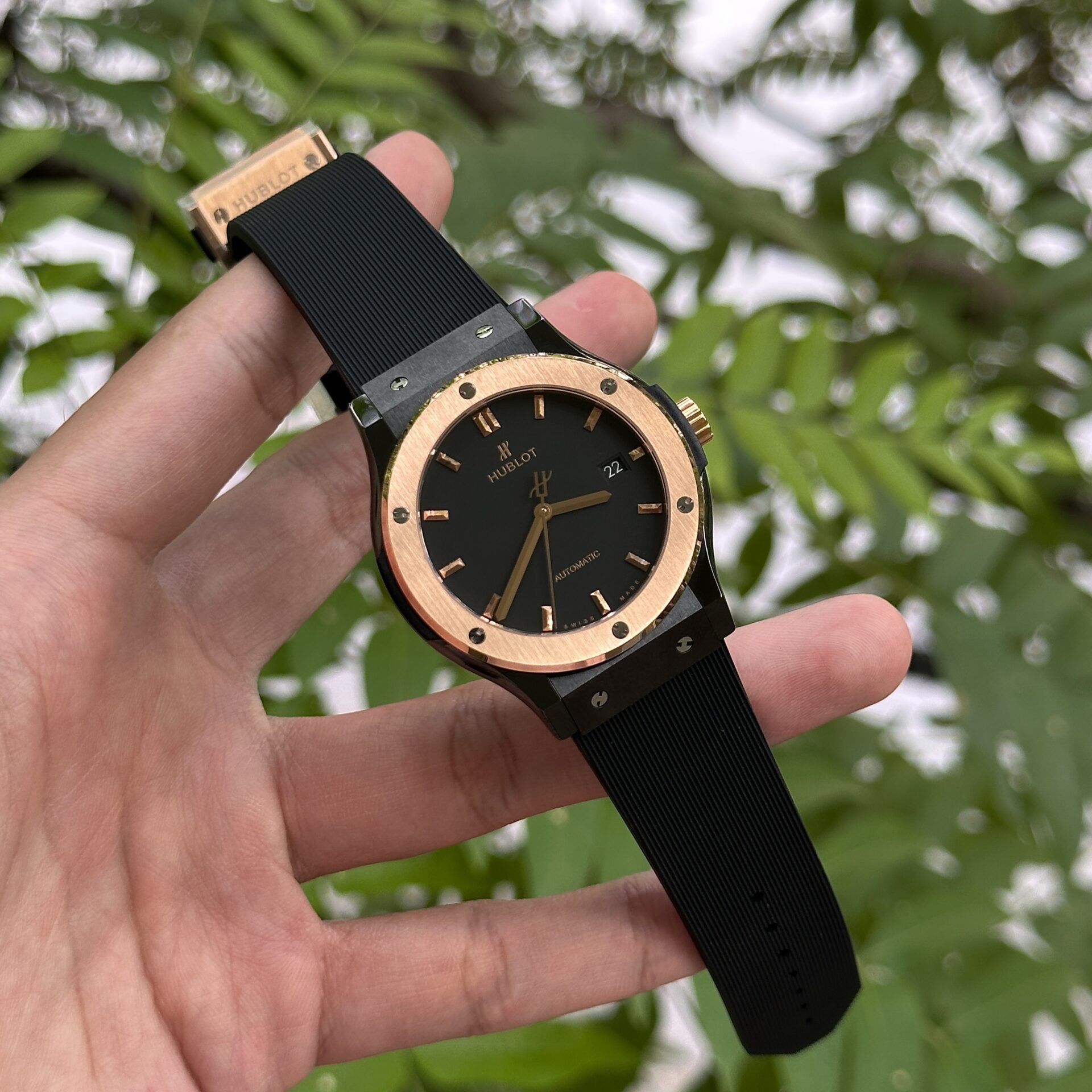 Hublot Classic Fusion Ceramic Demi Gold Replica 1:1 Watch JJZ 42mm - Top club