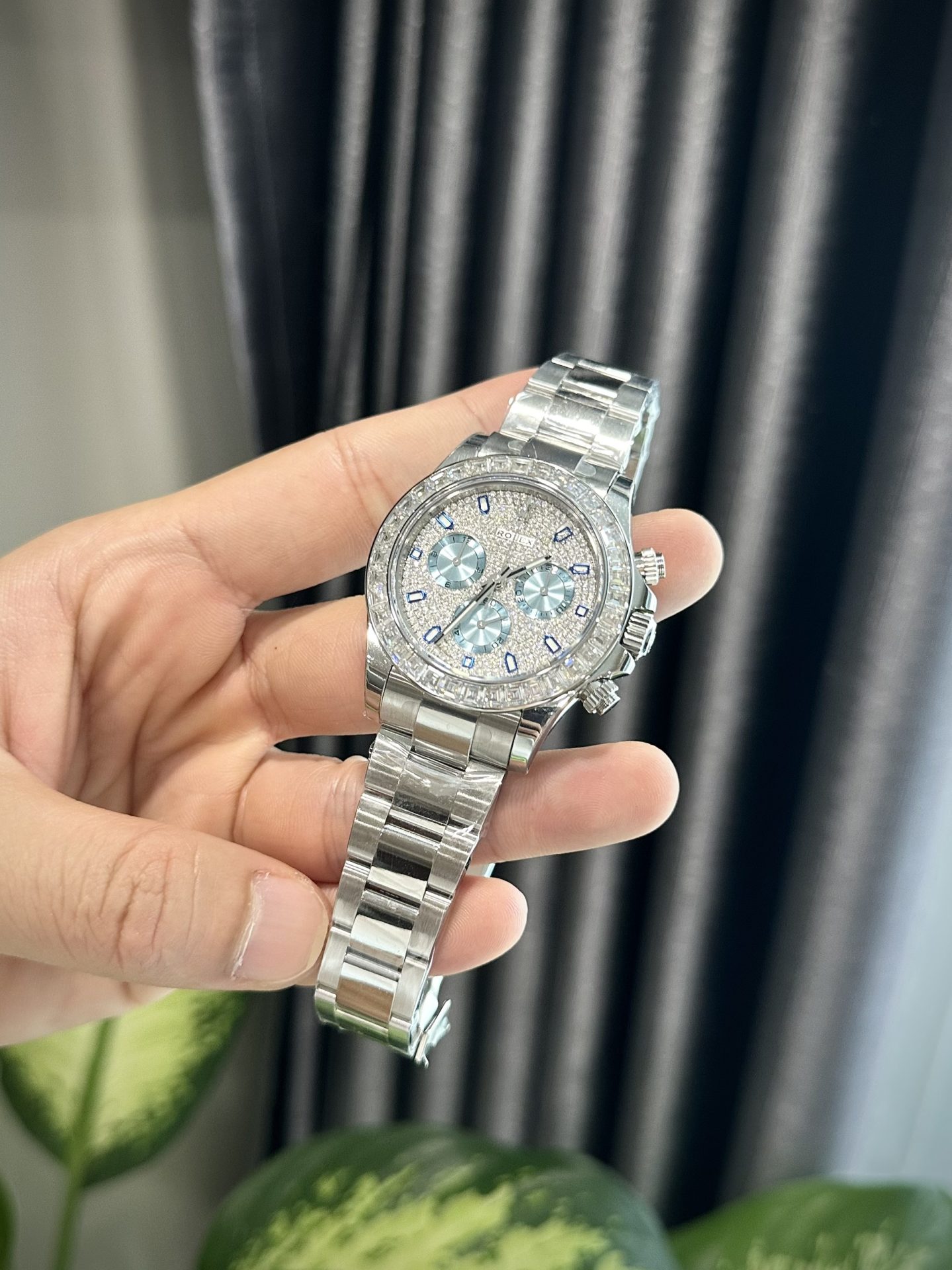 Rolex Best Replica Watch Daytona Custom Diamonds Moissanite 40mm - Elite Watch Atelier