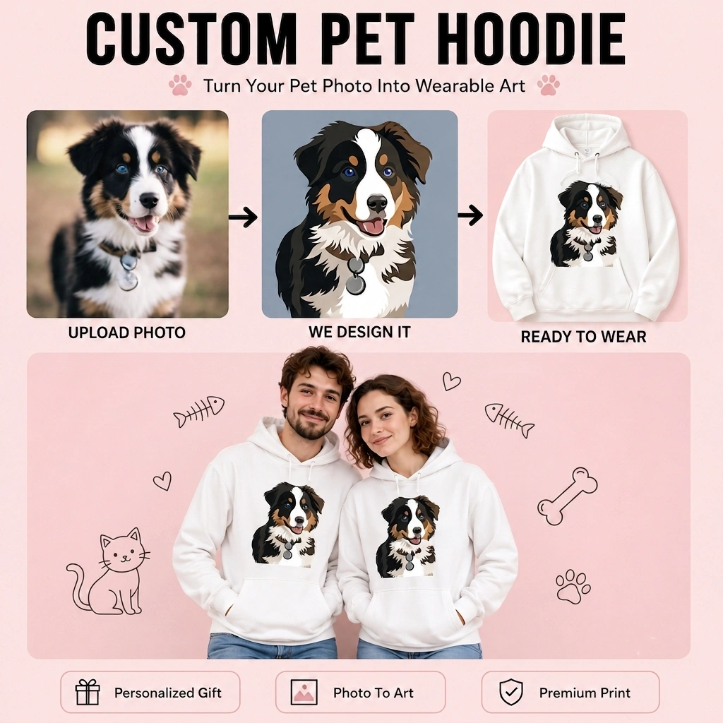 Pet Edition | Custom Pet Photo Vintage Wash Hoodie