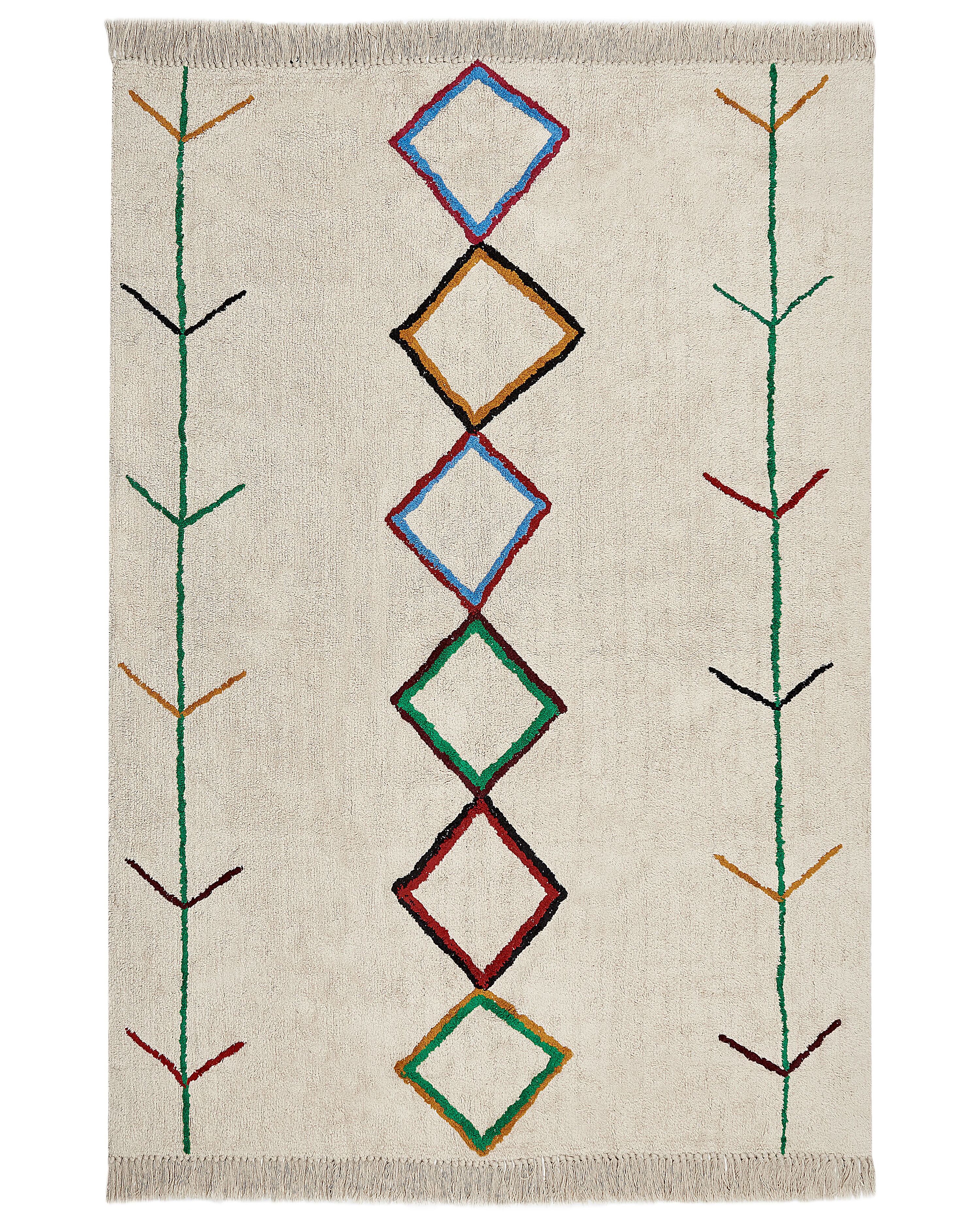 Rug CETMI Beige 160 x 230 cm Cotton