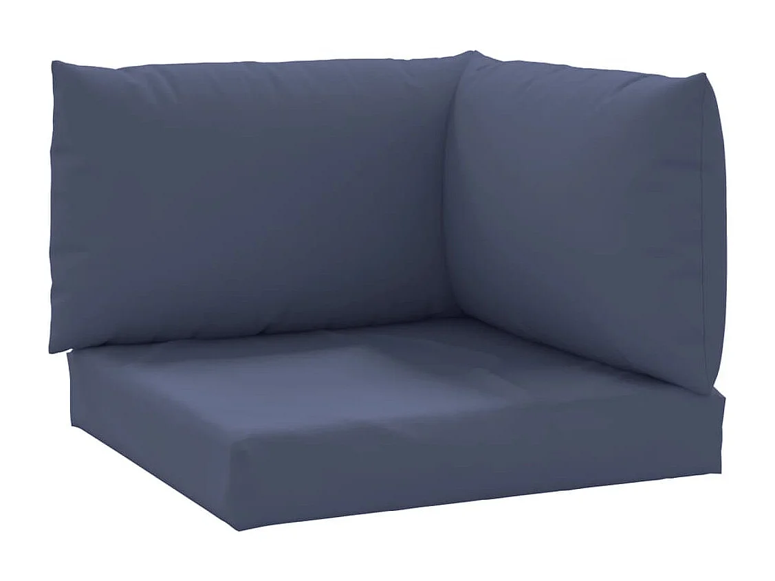 Coussins de palette lot de 3 bleu marine tissu oxford