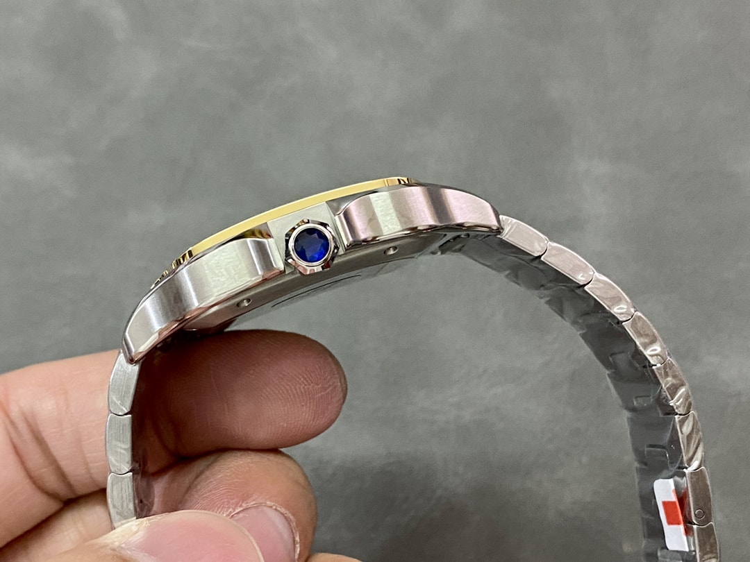 Fake cartier watch Santos large model mechanical movement Steel/Yellow Gold W2SA0009 BVF(1:1 replica) - Top club