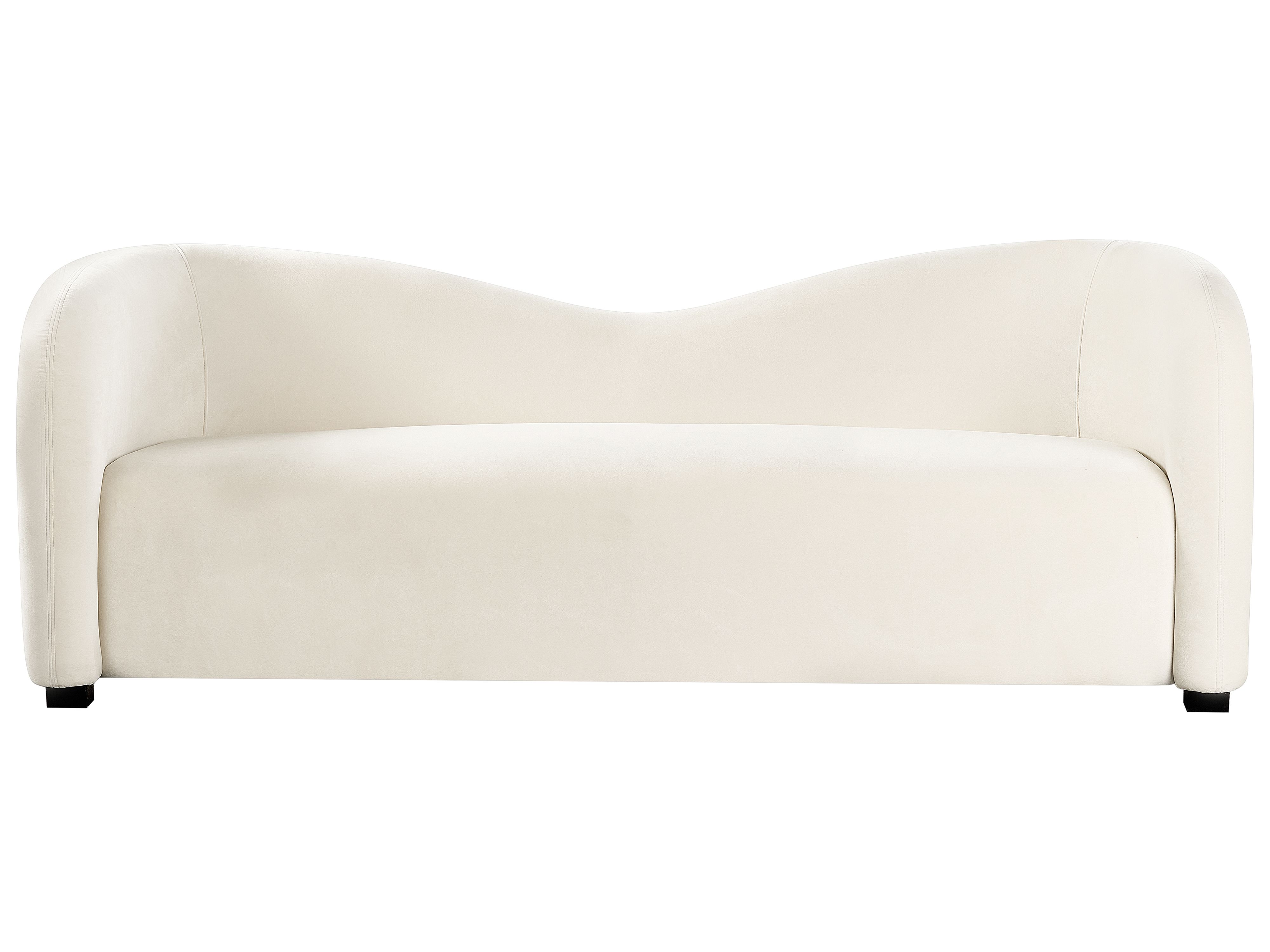 Sofa 3 Seater VELTADA Velvet Off-White