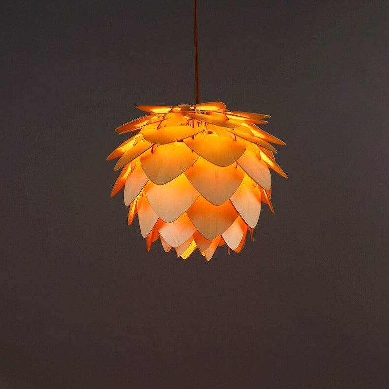 Rustieke Houten Hanglamp met Dimbare LED-Compatibiliteit voor Eettafel en Woonkamer - Verstelbaar Snoer en Natuurlijke Sfeer