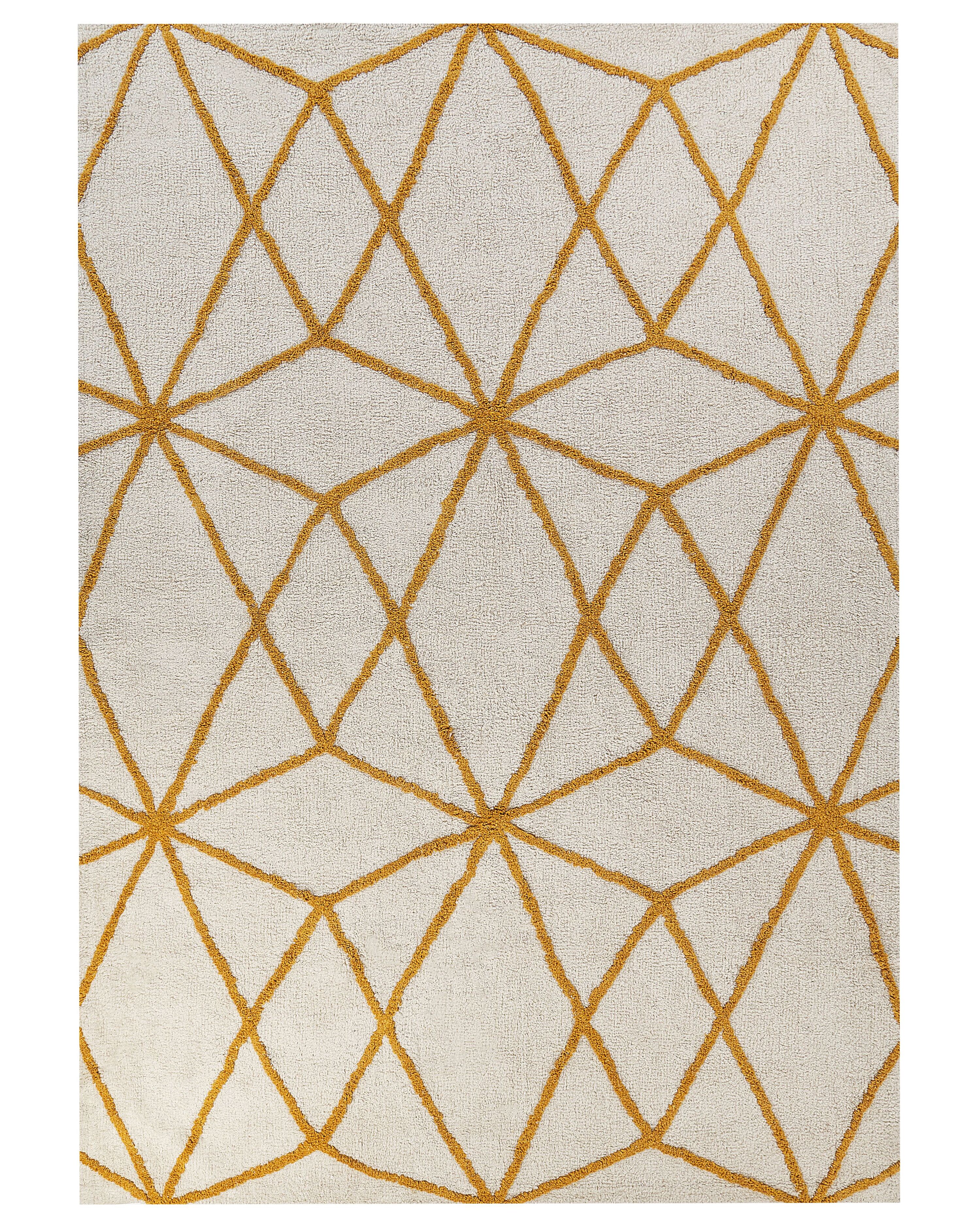 Rug MARAND Yellow 160 x 230 cm Cotton
