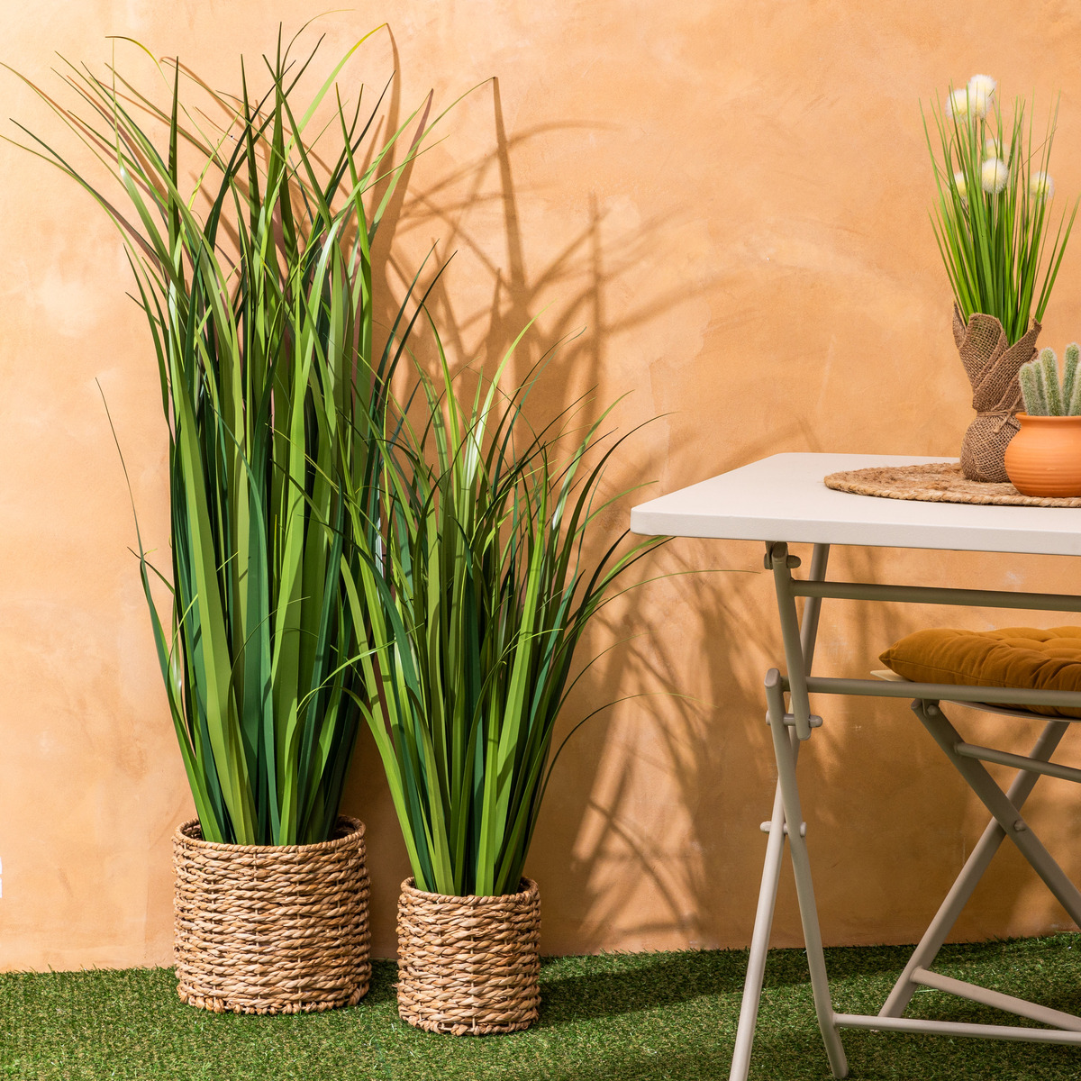 Artificial plant in pot "Zya" Green, H. 122 cm