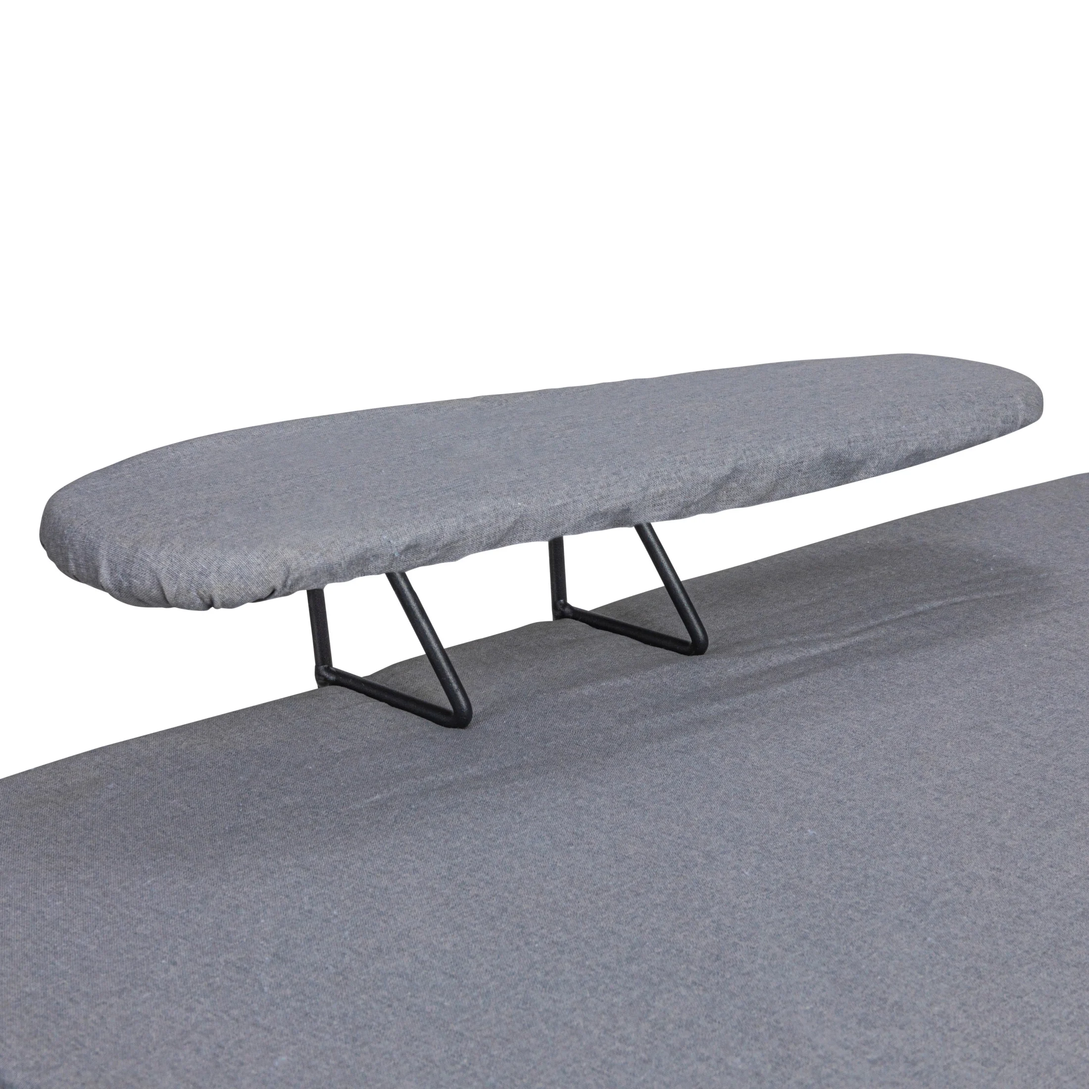 Household Essentials Wide Mega Ironing Board 4-Leg, Steel Top Pressing Station, Heat-Resistant Fiber Pad and Cotton Cover, Includes Sleeve Board and Iron Rest with Hanger Bar, Silver Frame - Image 20