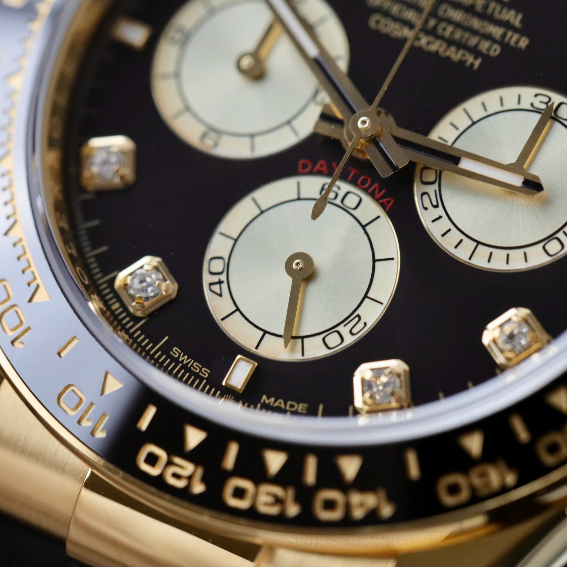Rolex Daytona Replica Watch Custom 18K Gold Wrapped Movement Calibre 4131 40mm - Top club